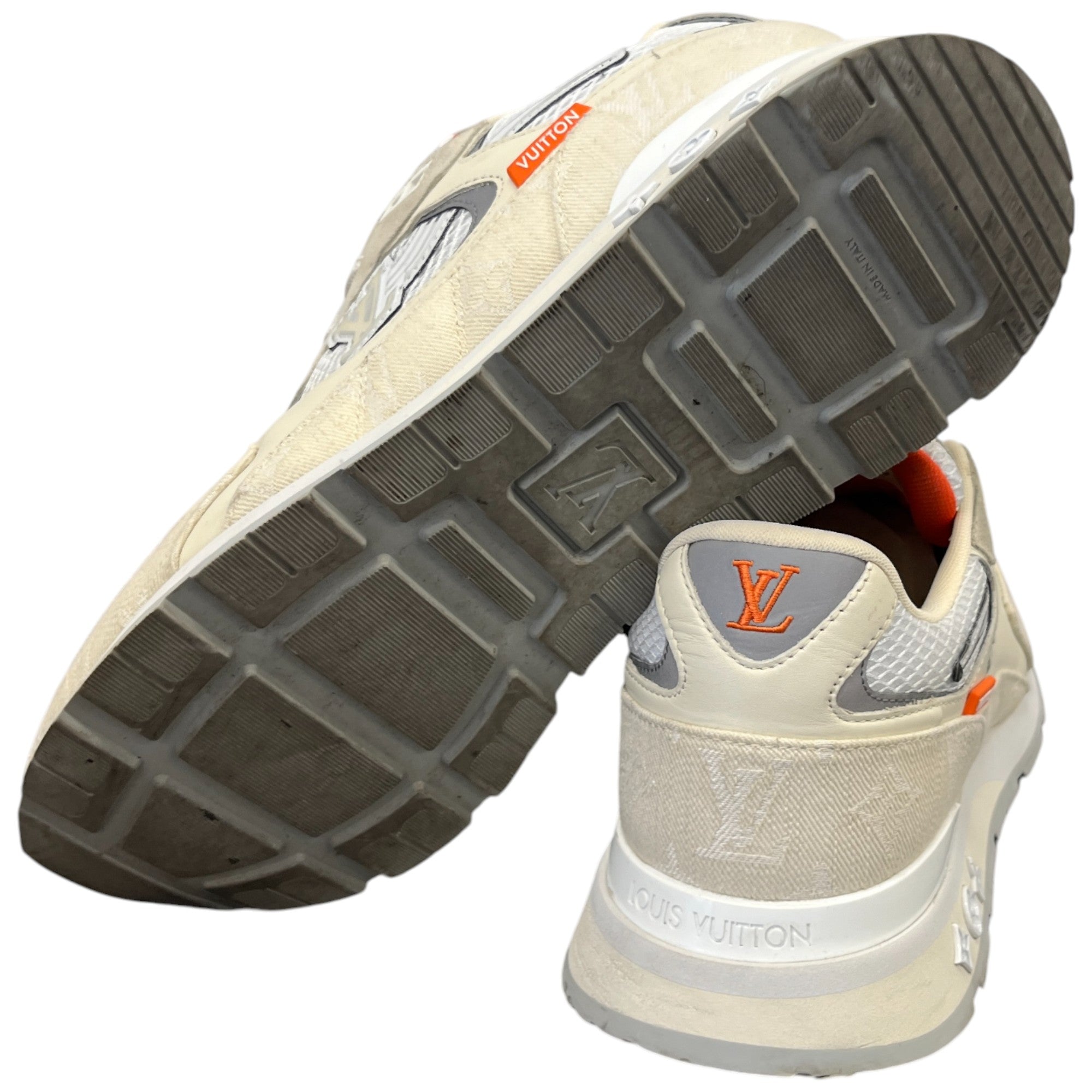 Men's Run Away Low Trainers Cream Size EU 43.5 / UK 9.5