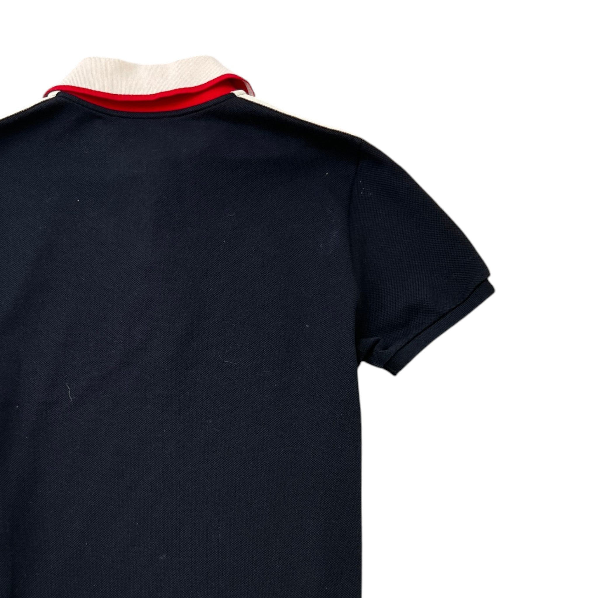 Men's Tape Logo Polo Shirt Black Size S