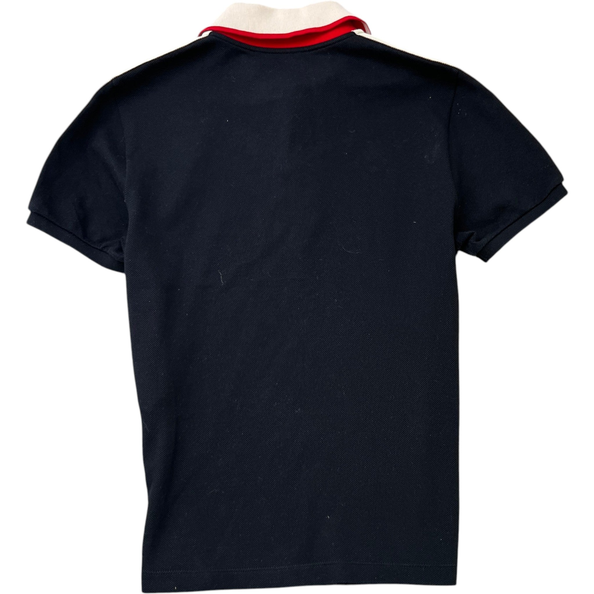 Men's Tape Logo Polo Shirt Black Size S