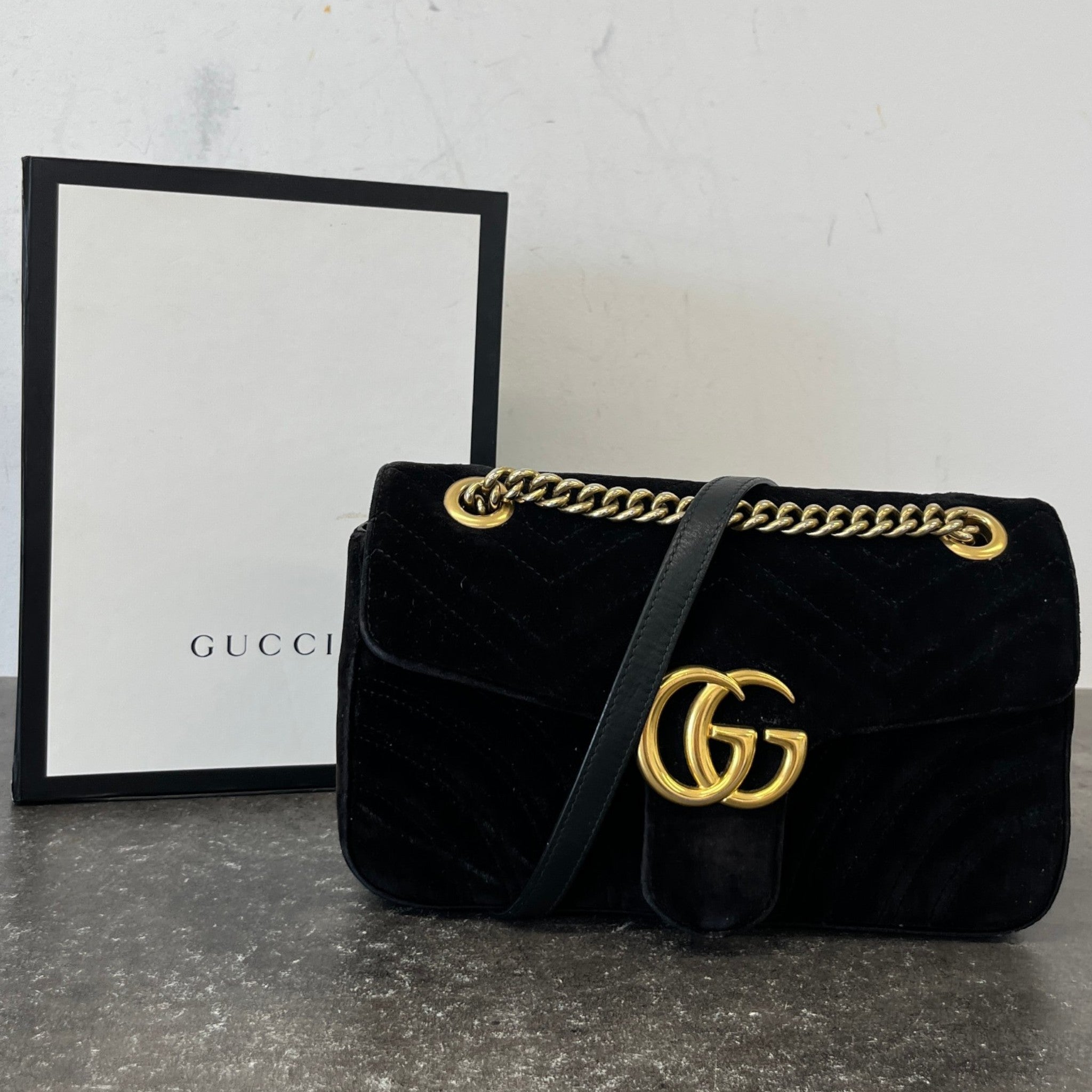 Women's Gg Marmont Small Bag Black
