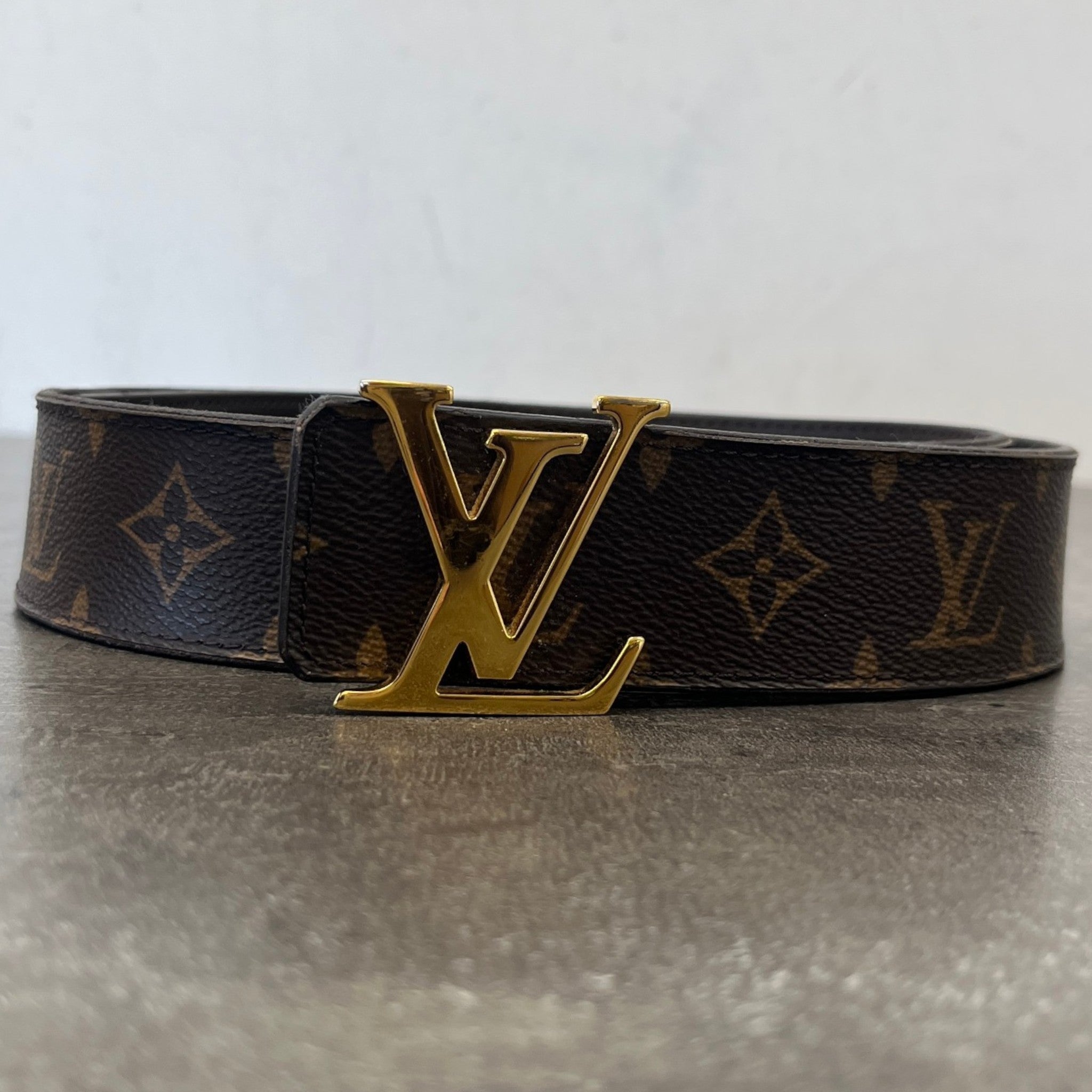 Men's Monogram Reversible Belt Brown Size Waist 28"