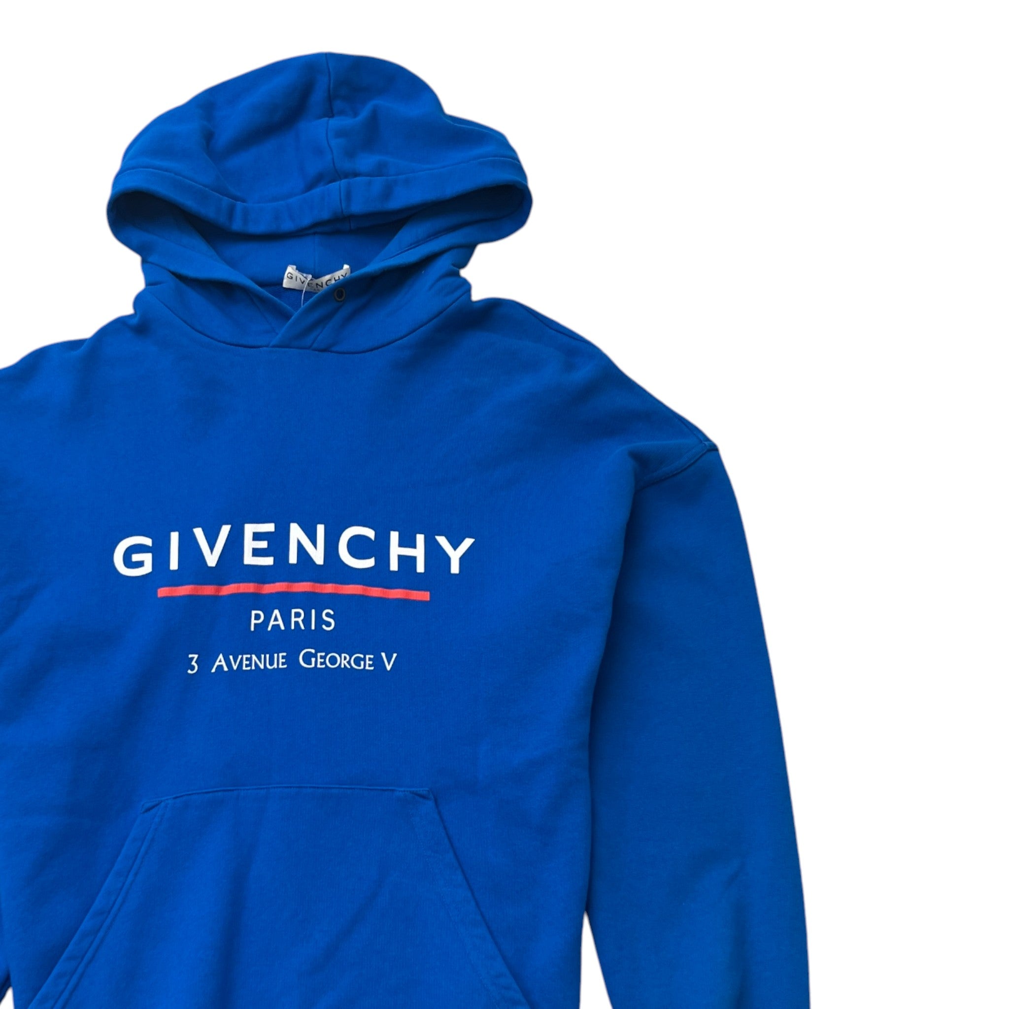 Men's Address Logo Hoodie Blue Size S