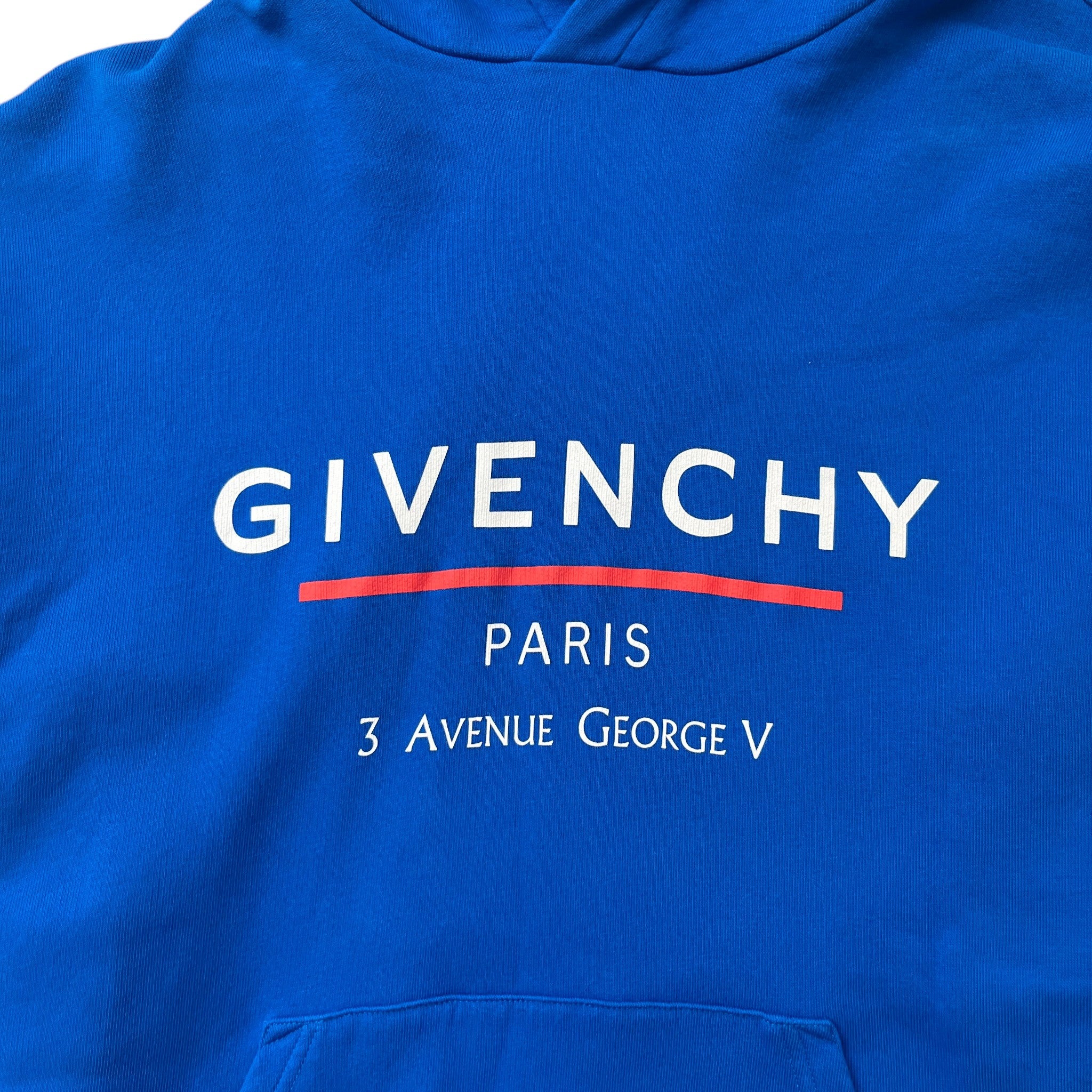 Men's Address Logo Hoodie Blue Size S