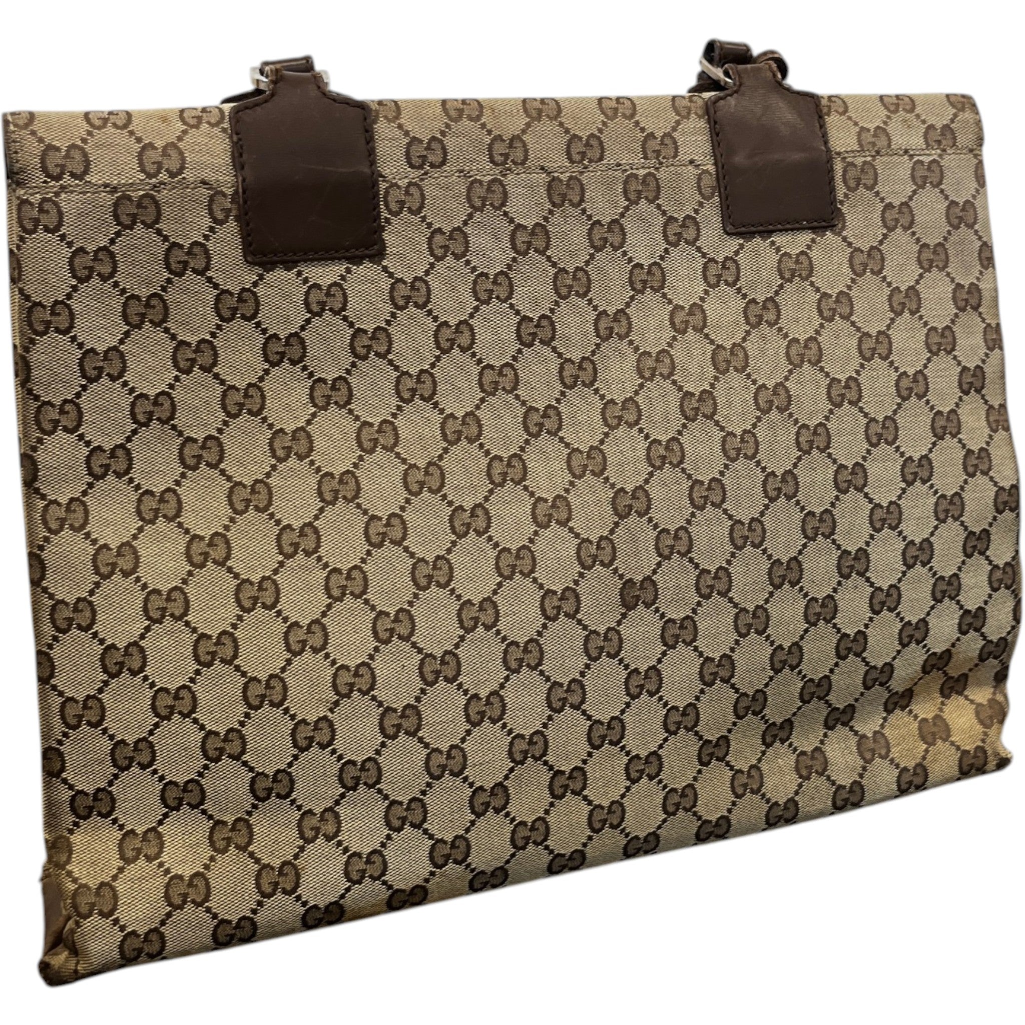Men's Gg Supreme Business Bag Beige