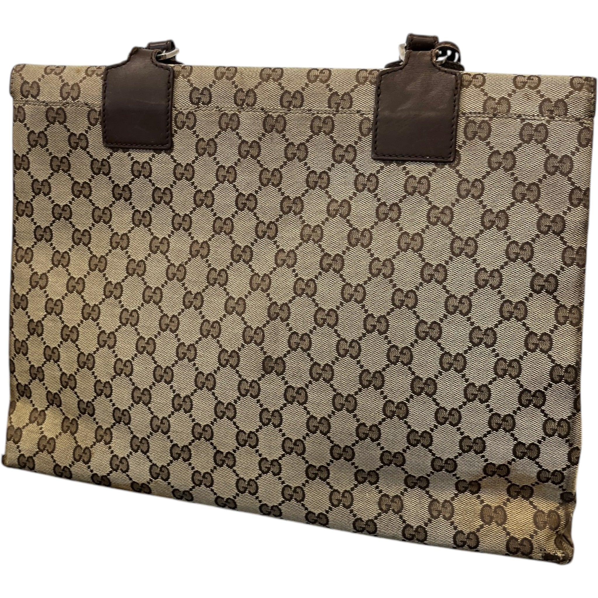 Men's Gg Supreme Business Bag Beige