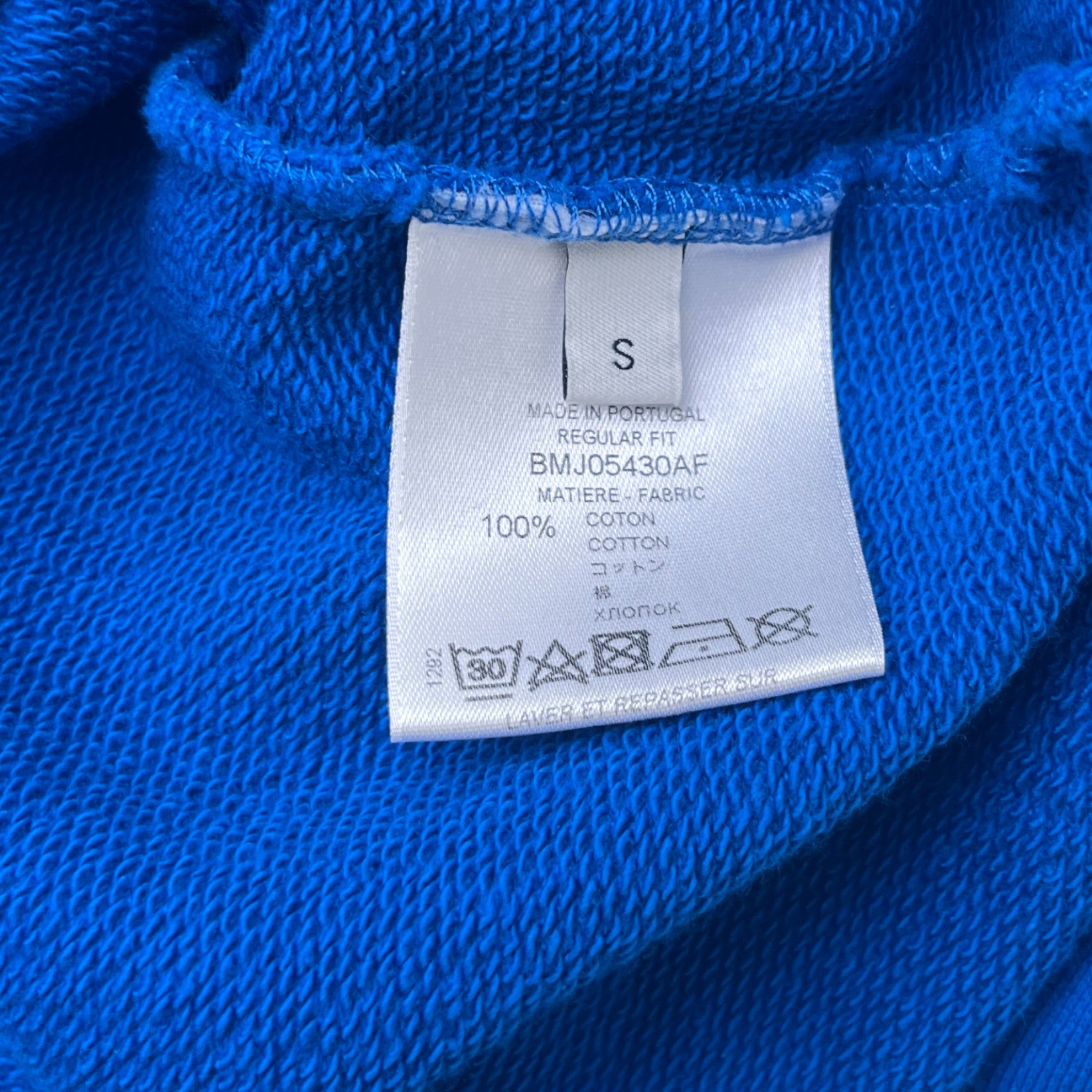 Men's Address Logo Hoodie Blue Size S