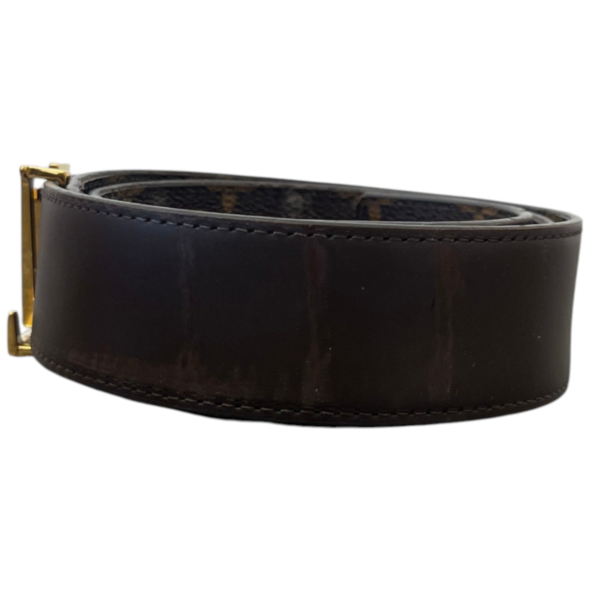 Men's Monogram Reversible Belt Brown Size Waist 28"