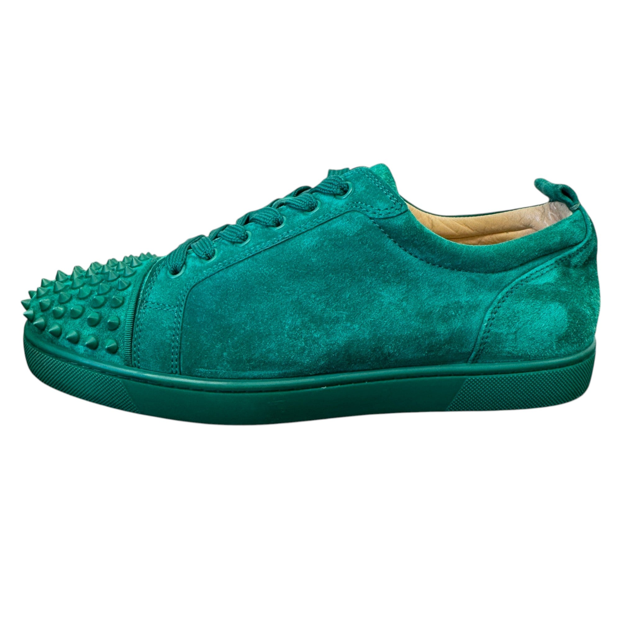 Men's Louis Spikes Flat Low Trainers Green Size EU 42.5 / UK 8.5