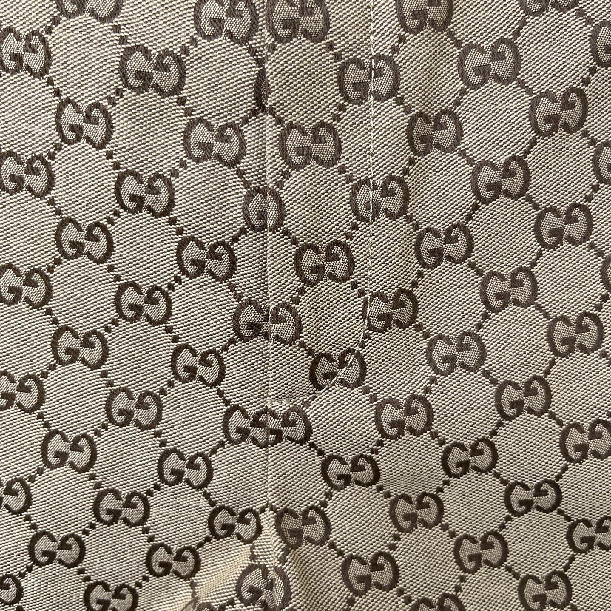 Women's Gg Supreme Leather-Trim Mini Shorts Beige Size S