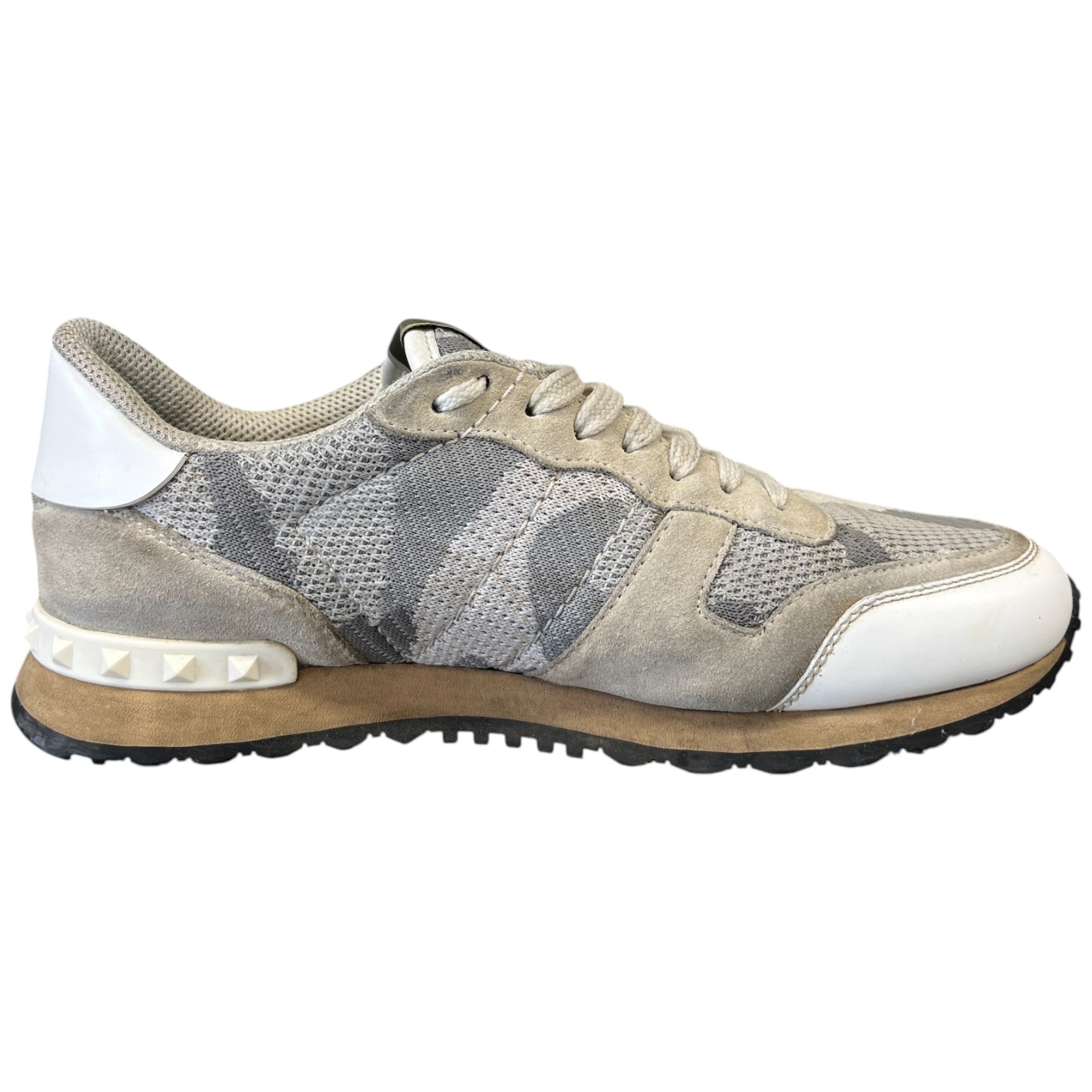 Men's Rockrunner Camouflage Low Trainers Grey Size EU 40 / UK 6