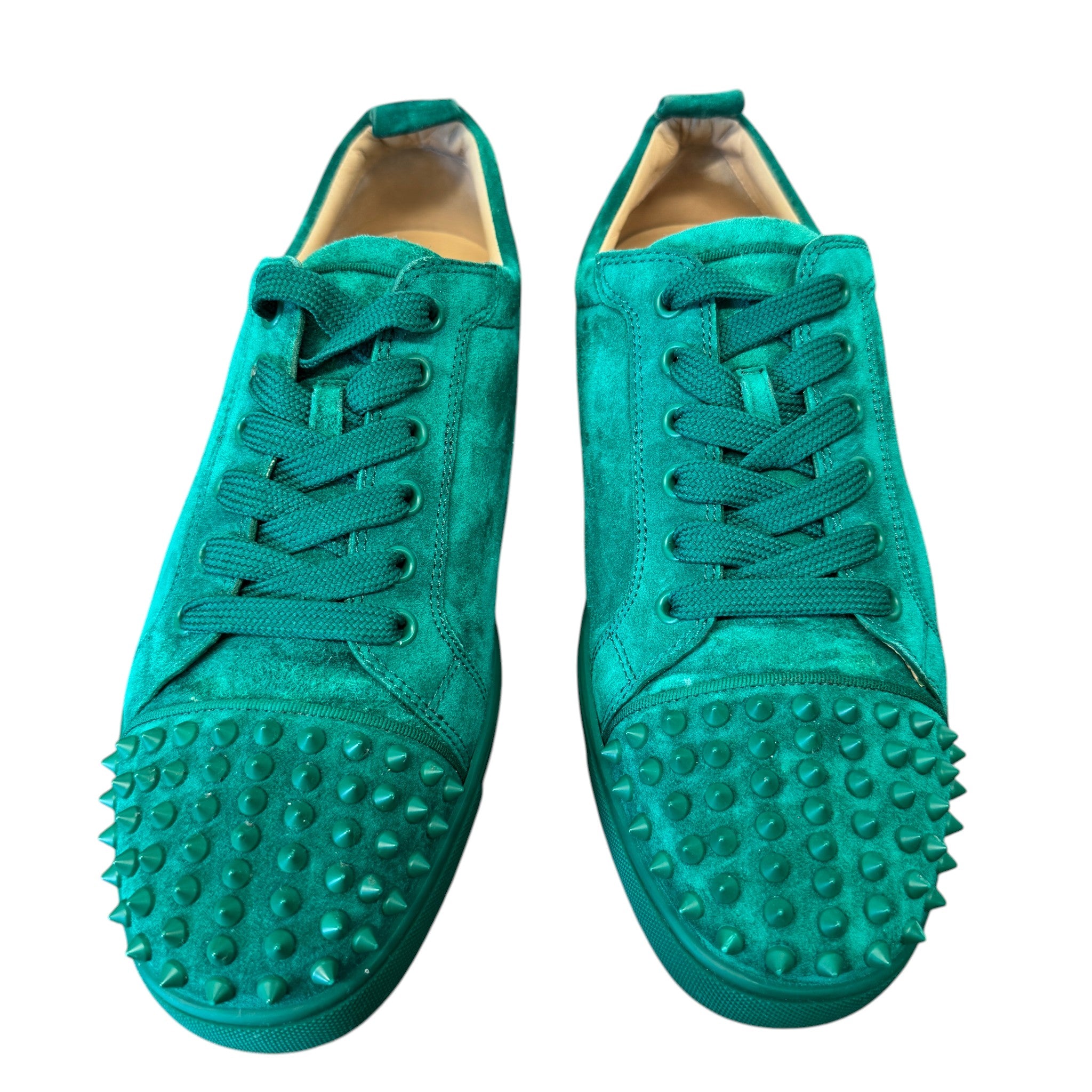 Men's Louis Spikes Flat Low Trainers Green Size EU 42.5 / UK 8.5