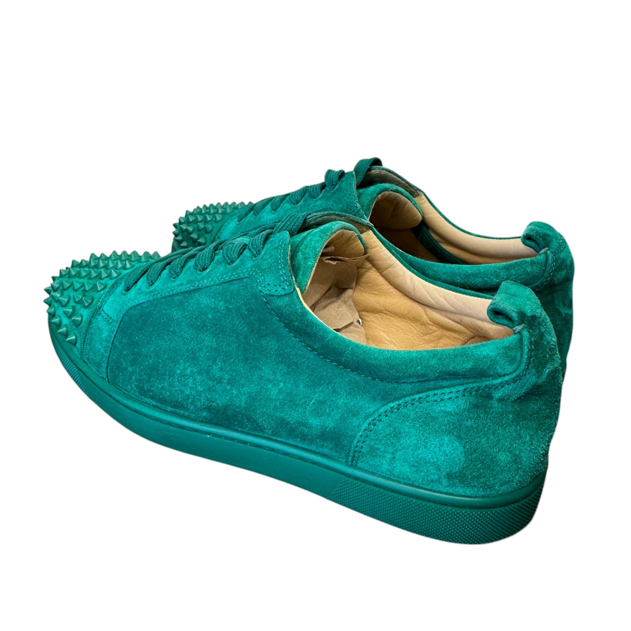 Men's Louis Spikes Flat Low Trainers Green Size EU 42.5 / UK 8.5