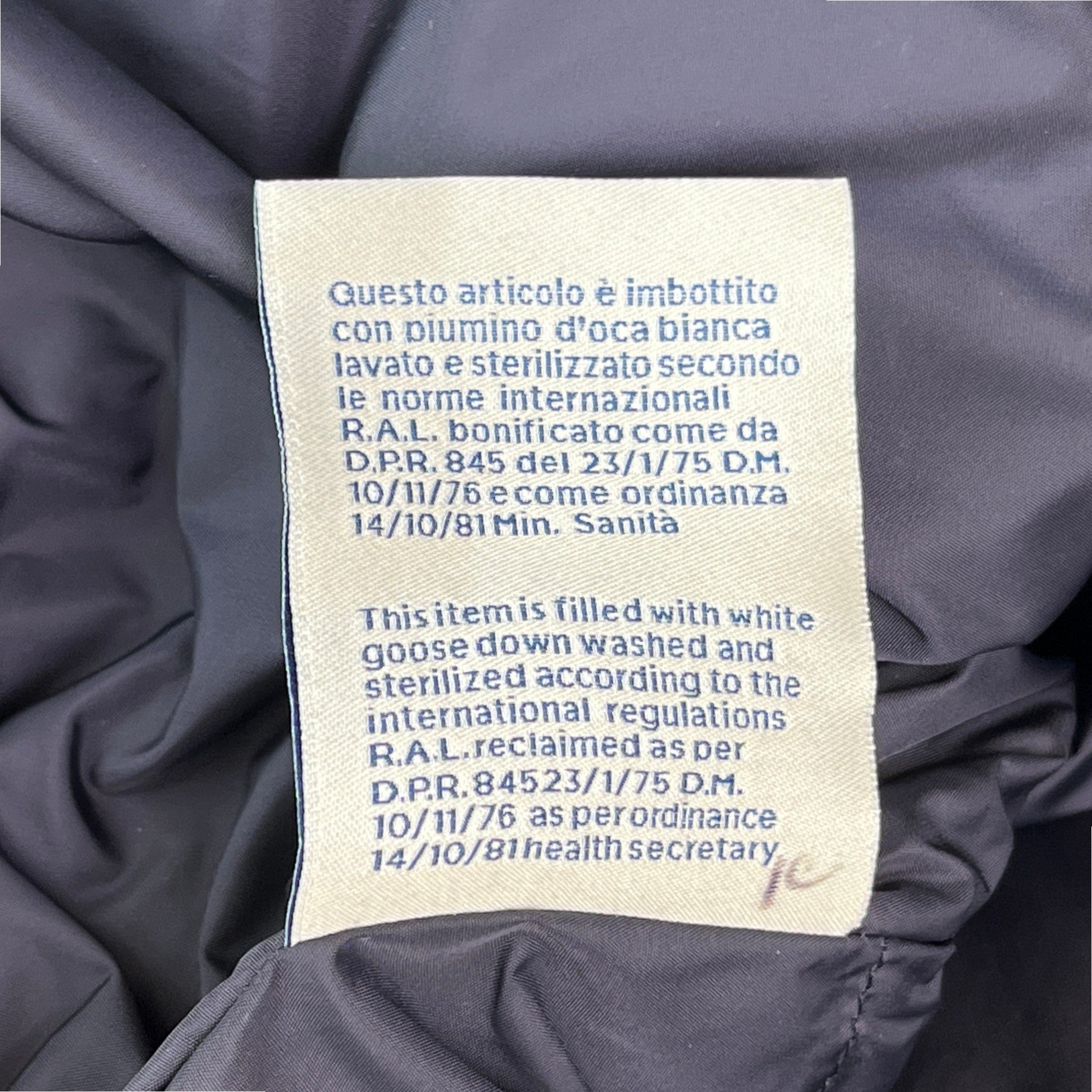 Men's Monceniso Down Jacket Navy Size 2 / M