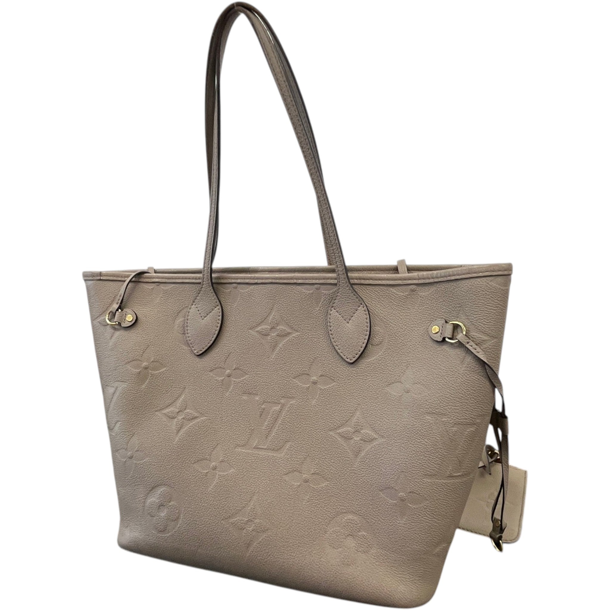Women's Monogram Empereinte Neverfull Mm Tote Bag Beige