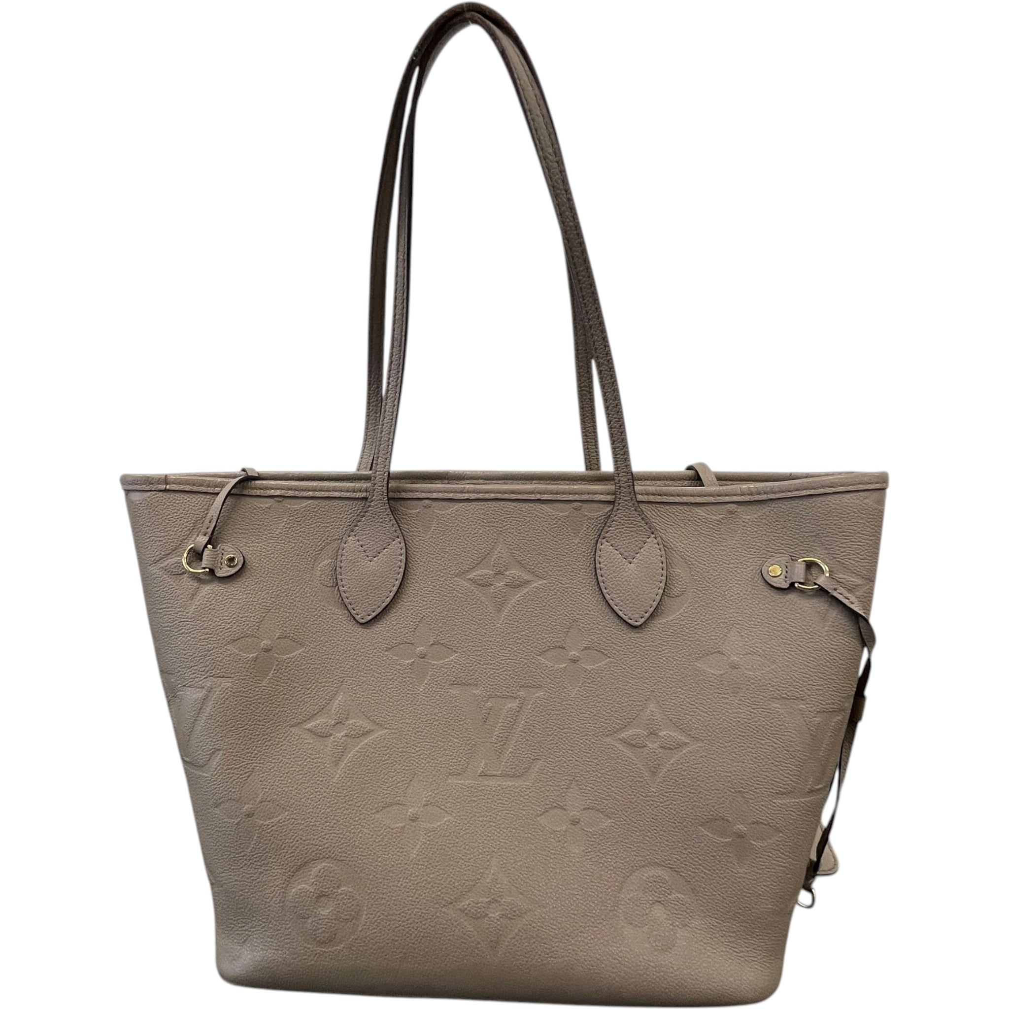 Women's Monogram Empereinte Neverfull Mm Tote Bag Beige