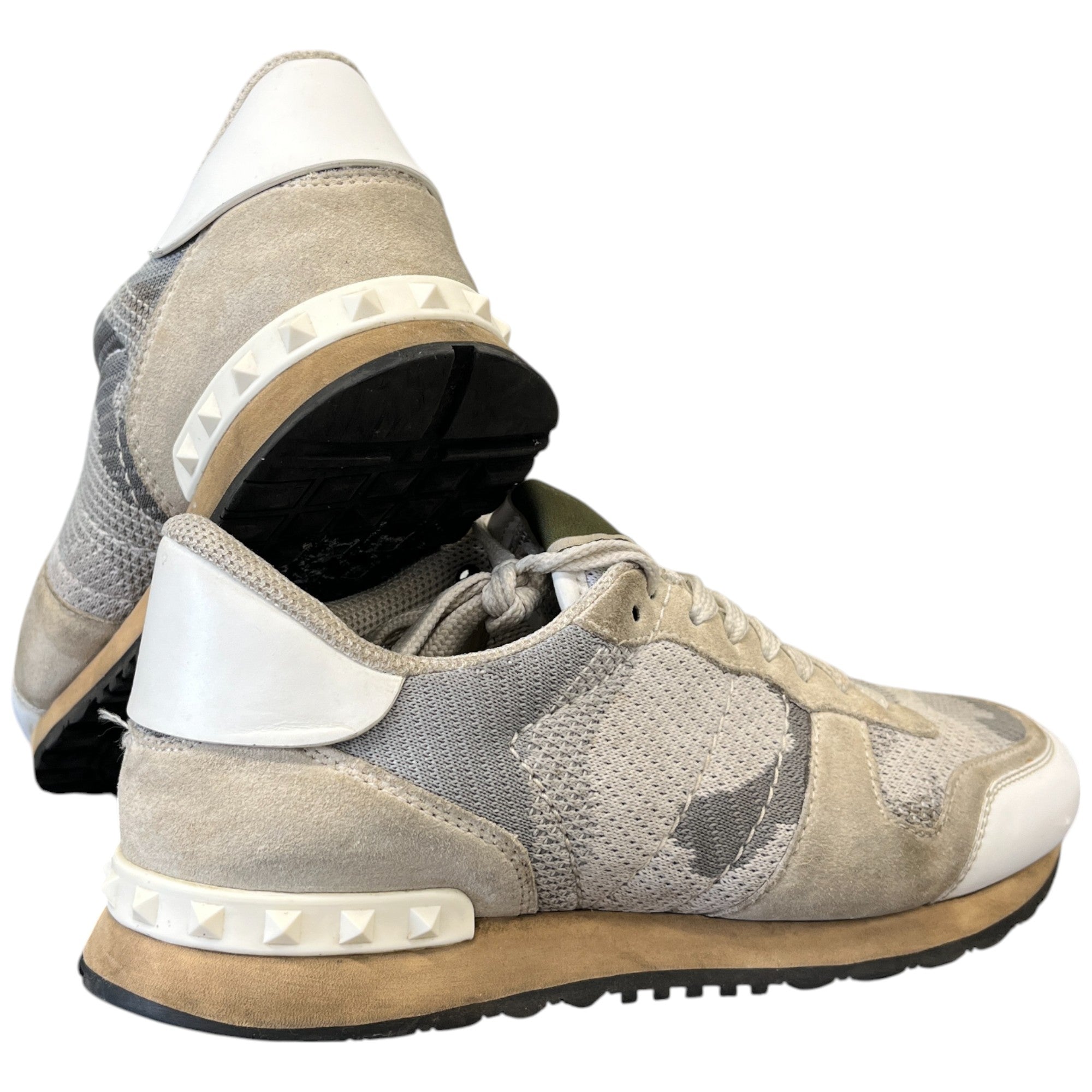Men's Rockrunner Camouflage Low Trainers Grey Size EU 40 / UK 6