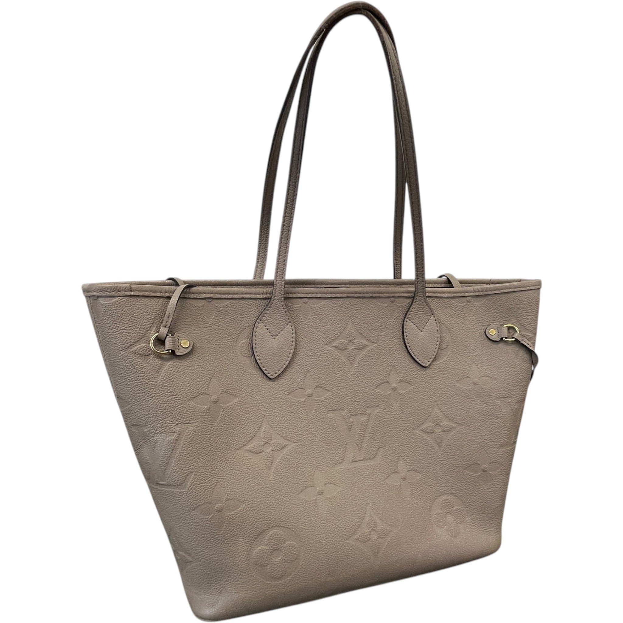 Women's Monogram Empereinte Neverfull Mm Tote Bag Beige