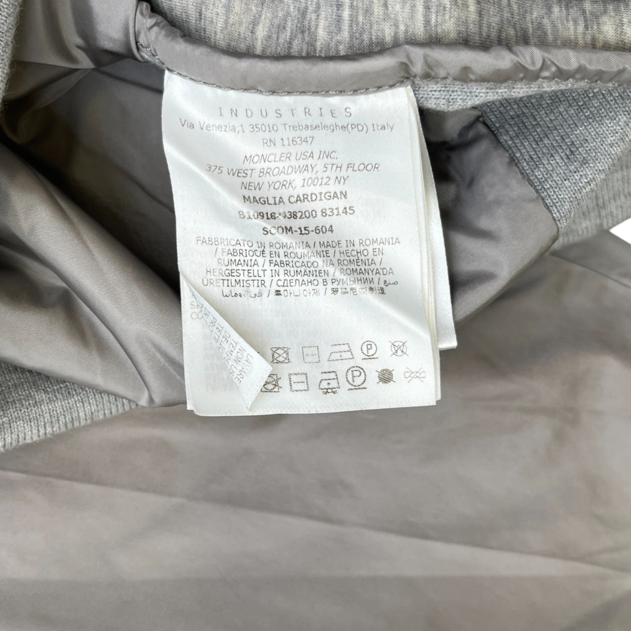 Men's Maglia Hoodie Grey Size M