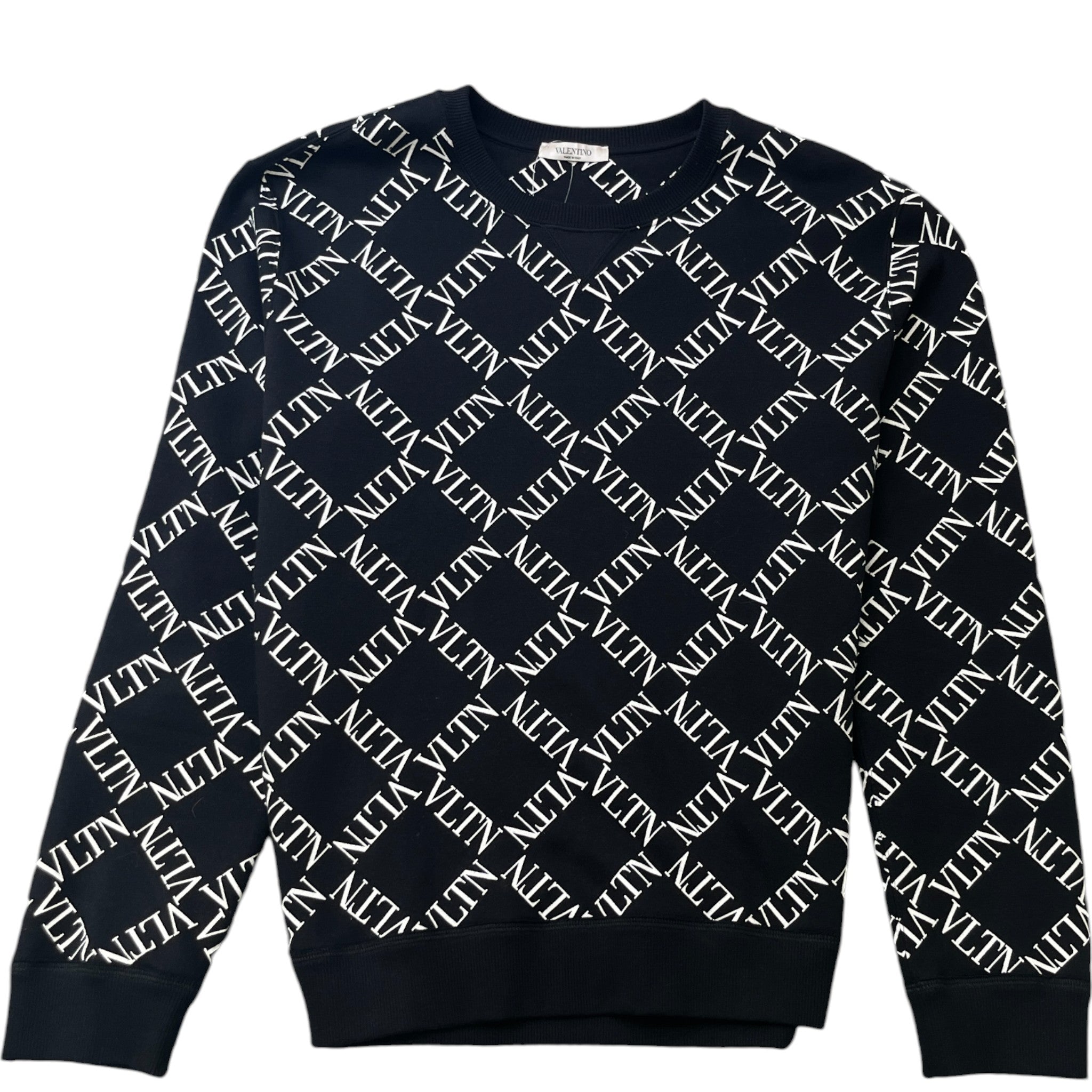 Men's Vltn Logo Sweatshirt Black Size S