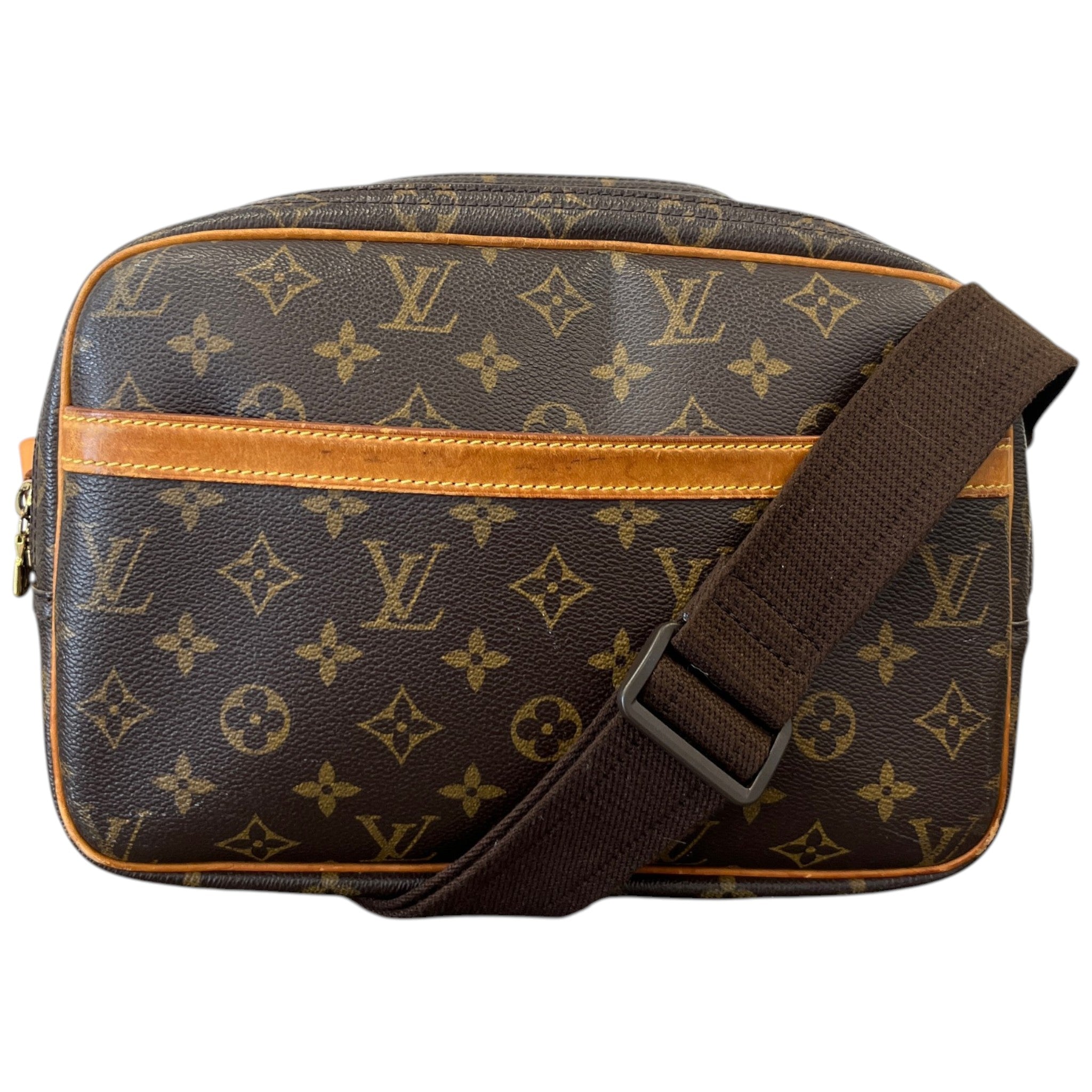Women's Reporter Monogram Messenger Bag Brown