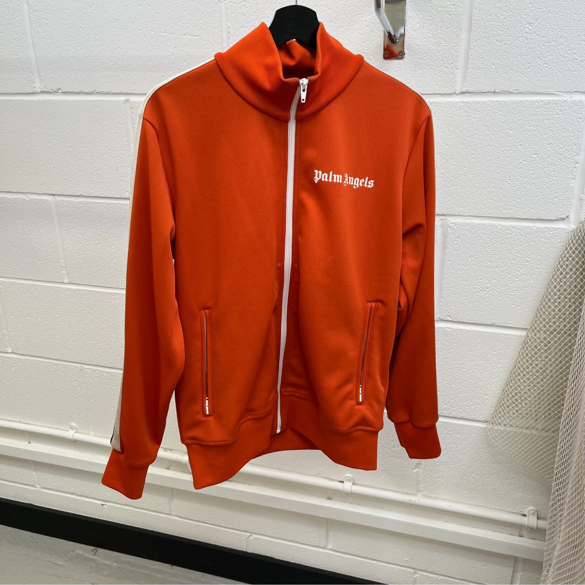 Men's Logo Track Jacket Orange Size M