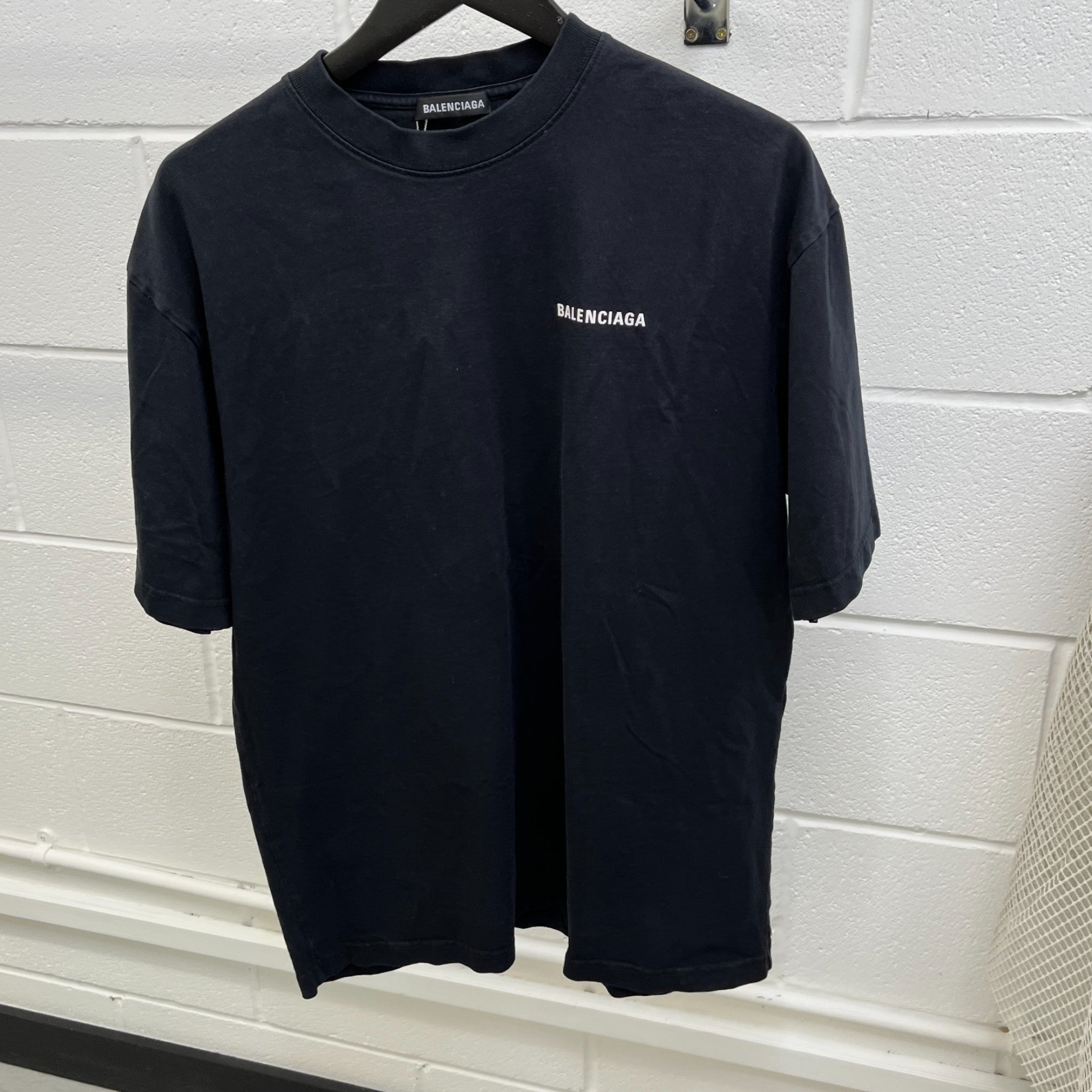 Men's Logo Print T-Shirt Black Size XS