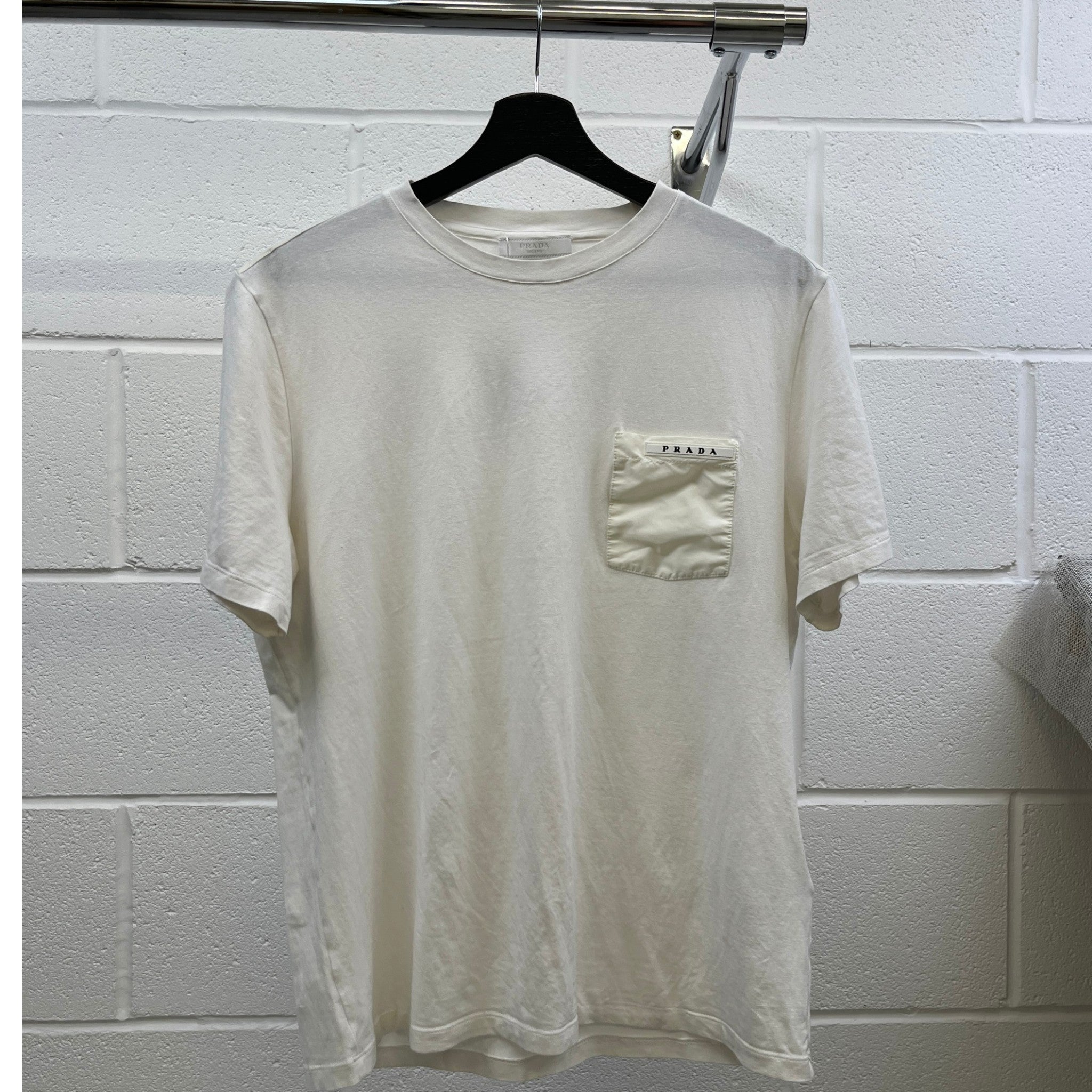 Men's Pocket Logo T-Shirt White Size M