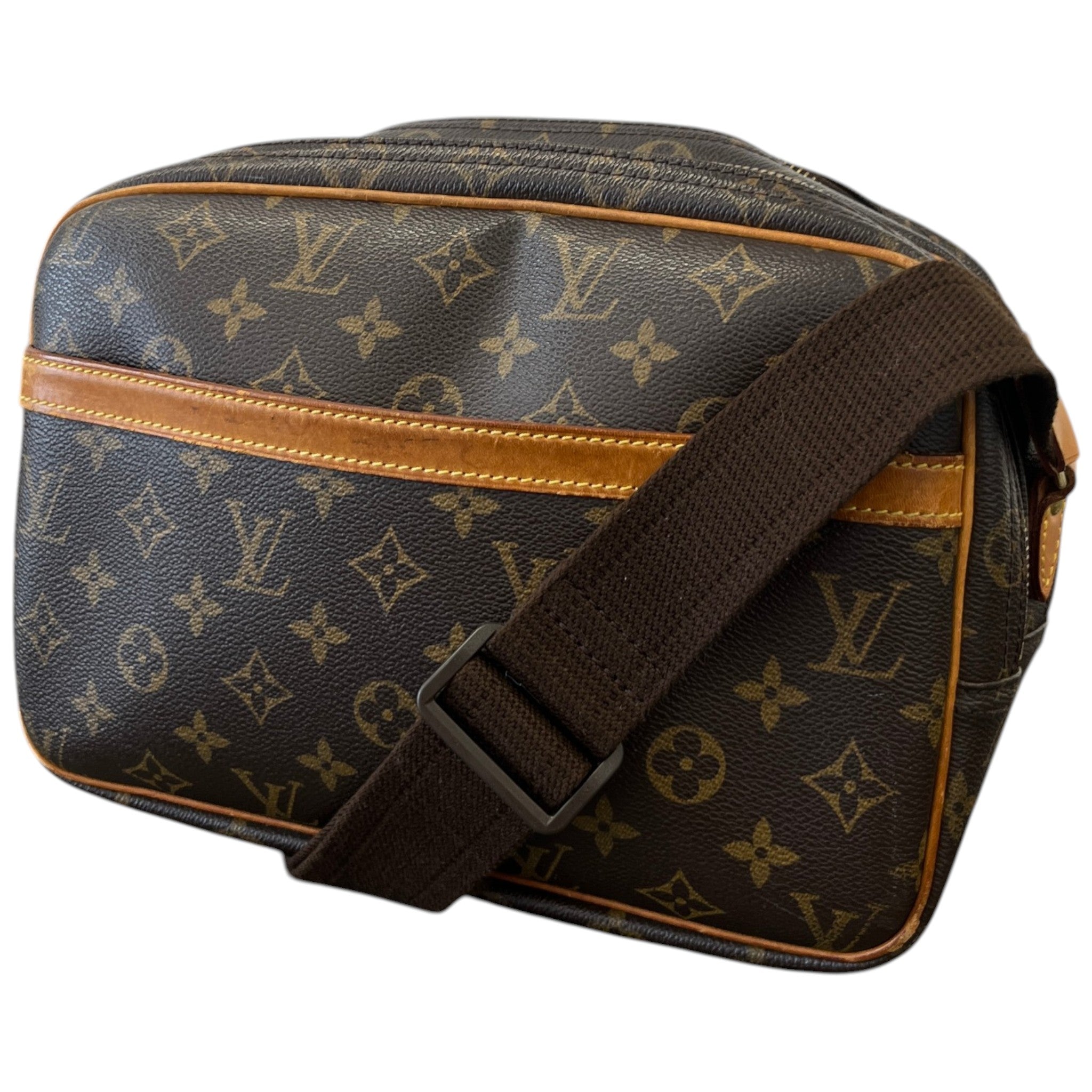 Women's Reporter Monogram Messenger Bag Brown