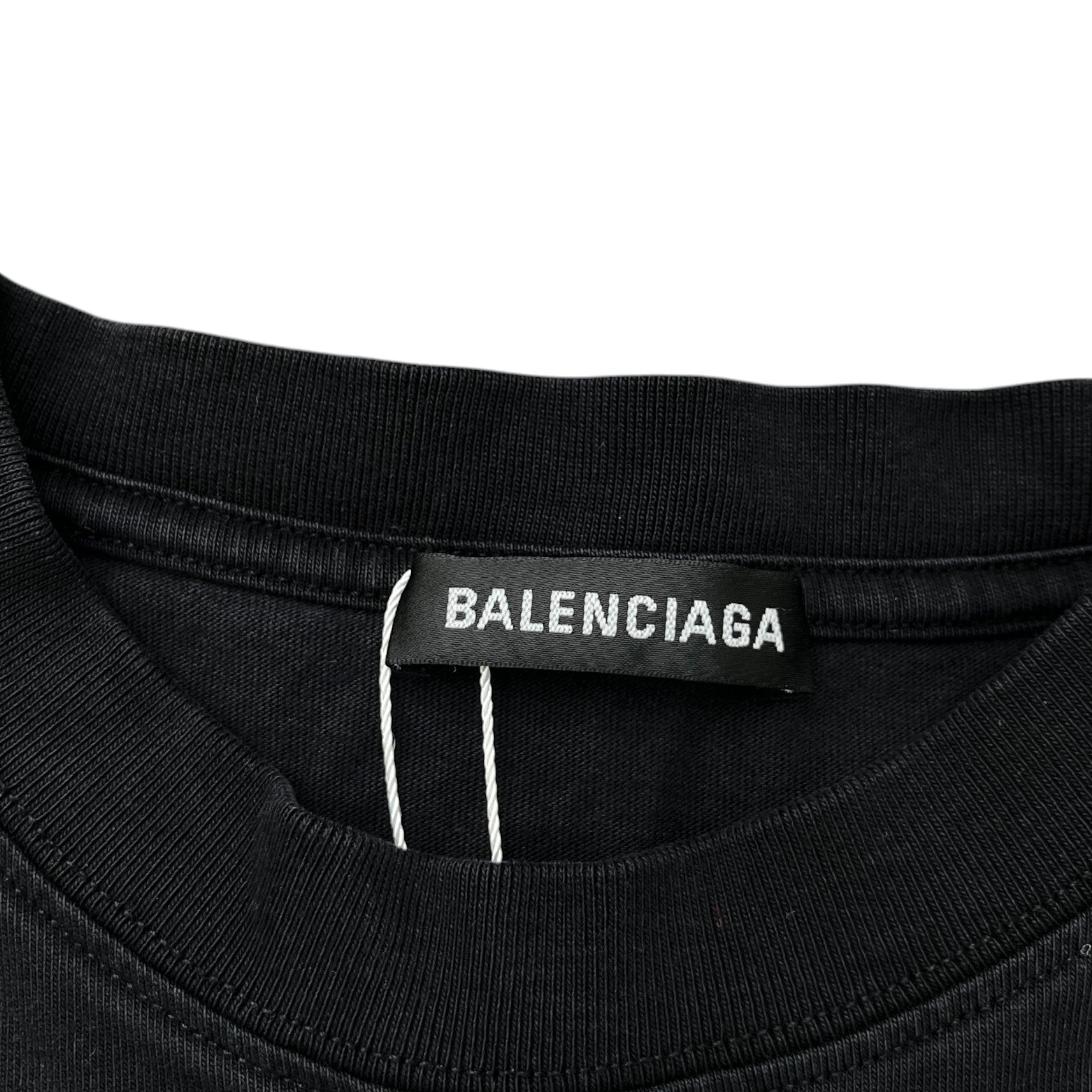 Men's Logo Print T-Shirt Black Size XS