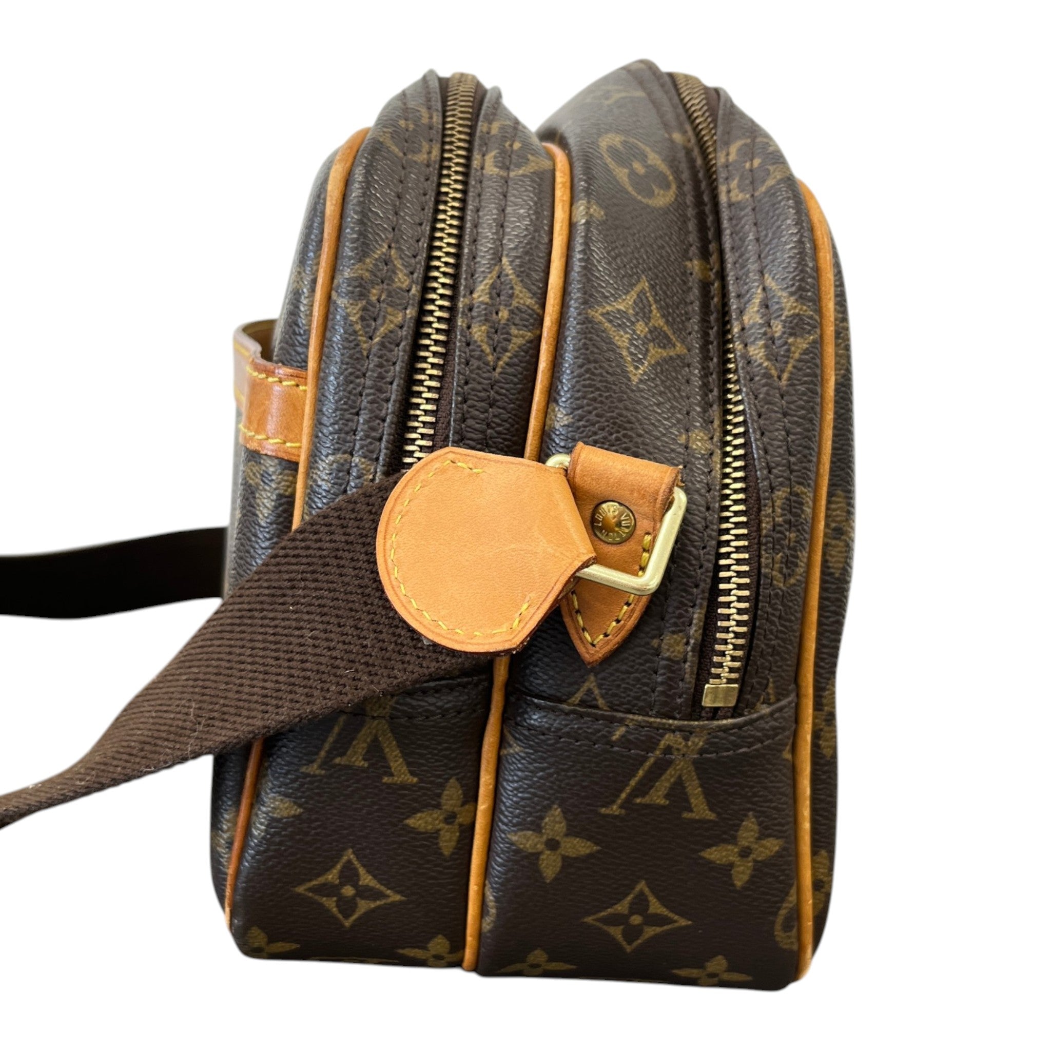 Women's Reporter Monogram Messenger Bag Brown