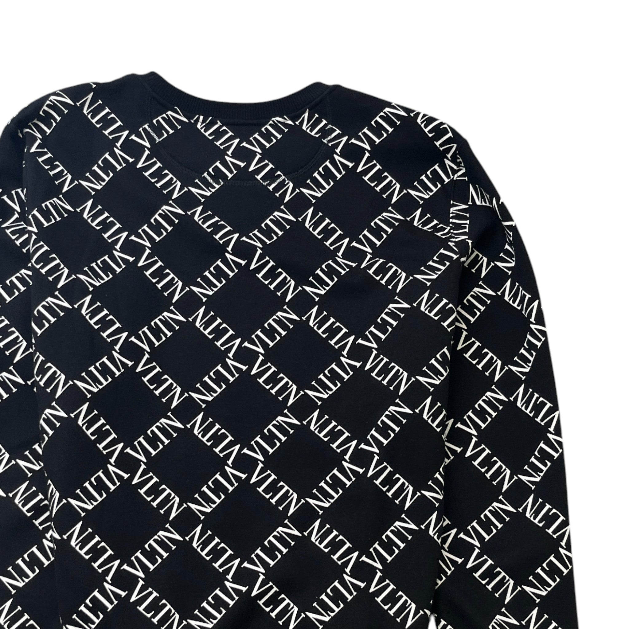 Men's Vltn Logo Sweatshirt Black Size S