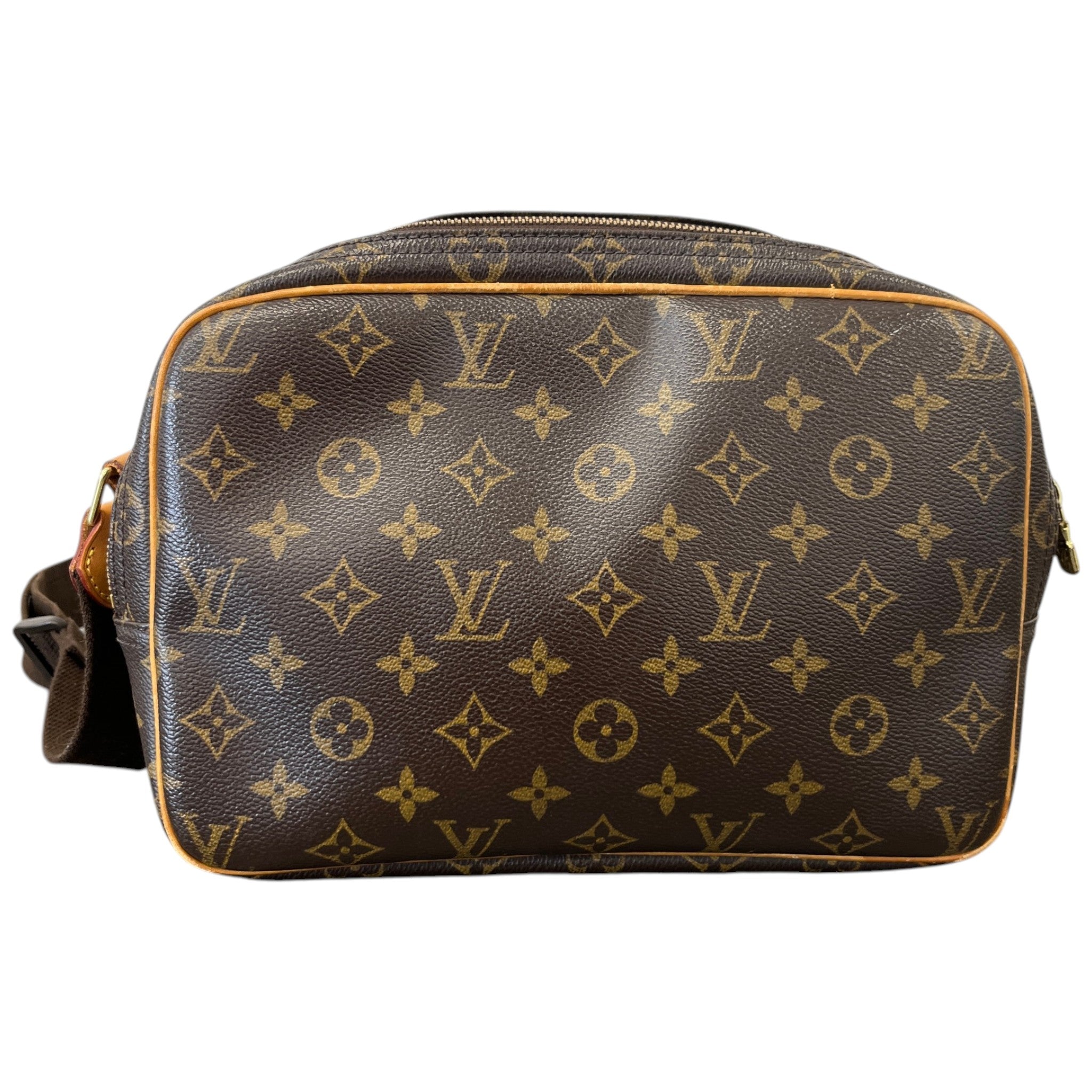 Women's Reporter Monogram Messenger Bag Brown