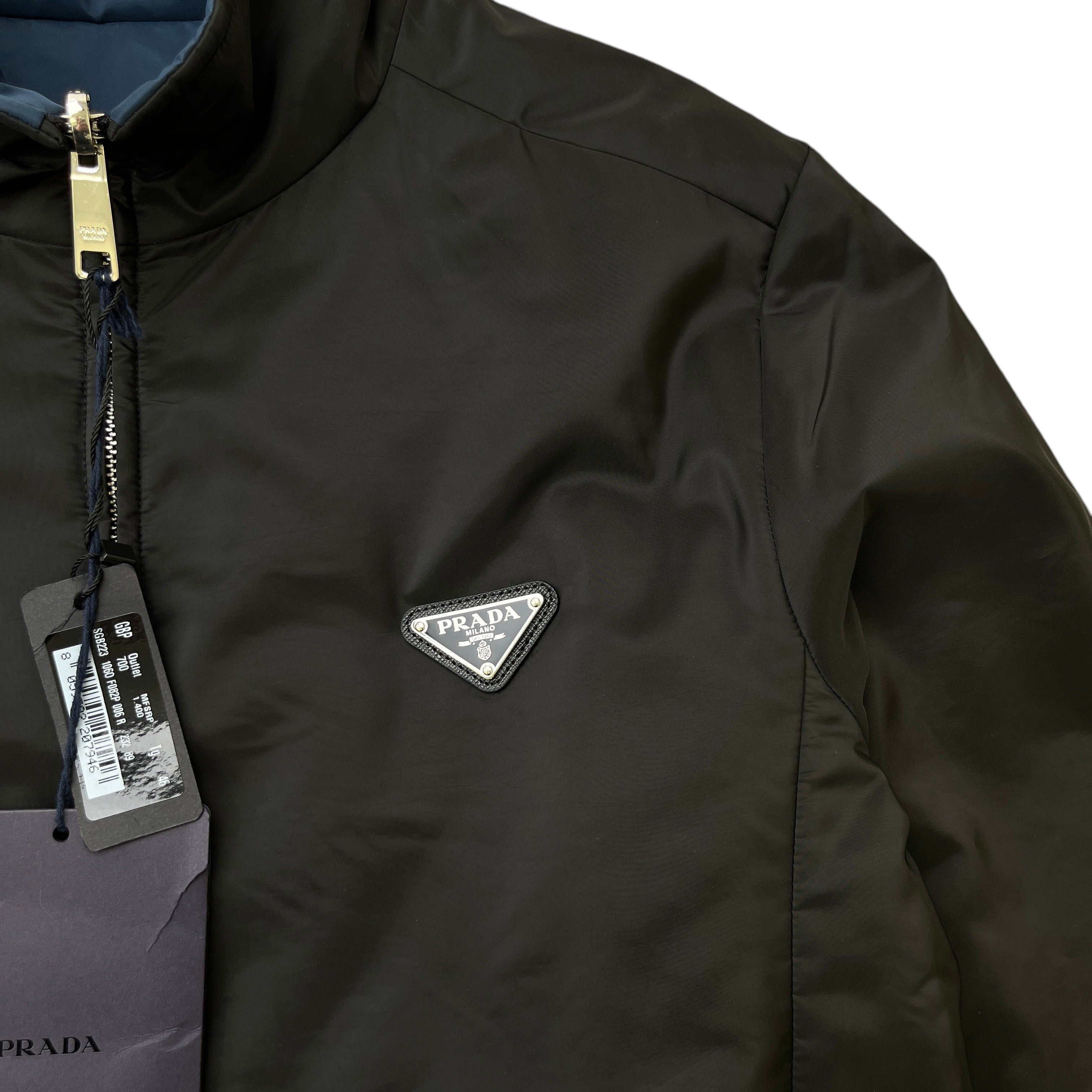 Men's Plaque Logo Jacket Black Size IT 46 / S