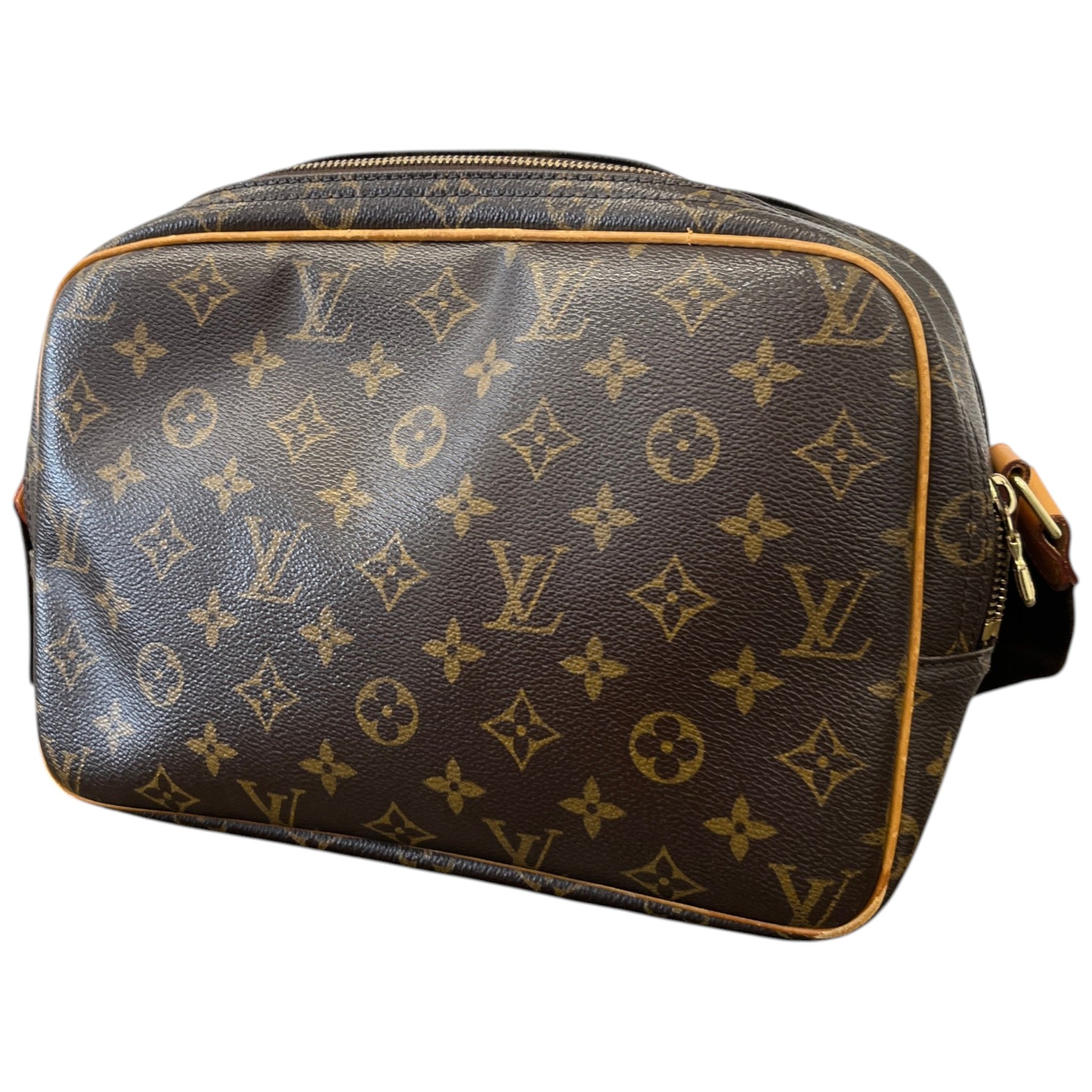 Women's Reporter Monogram Messenger Bag Brown