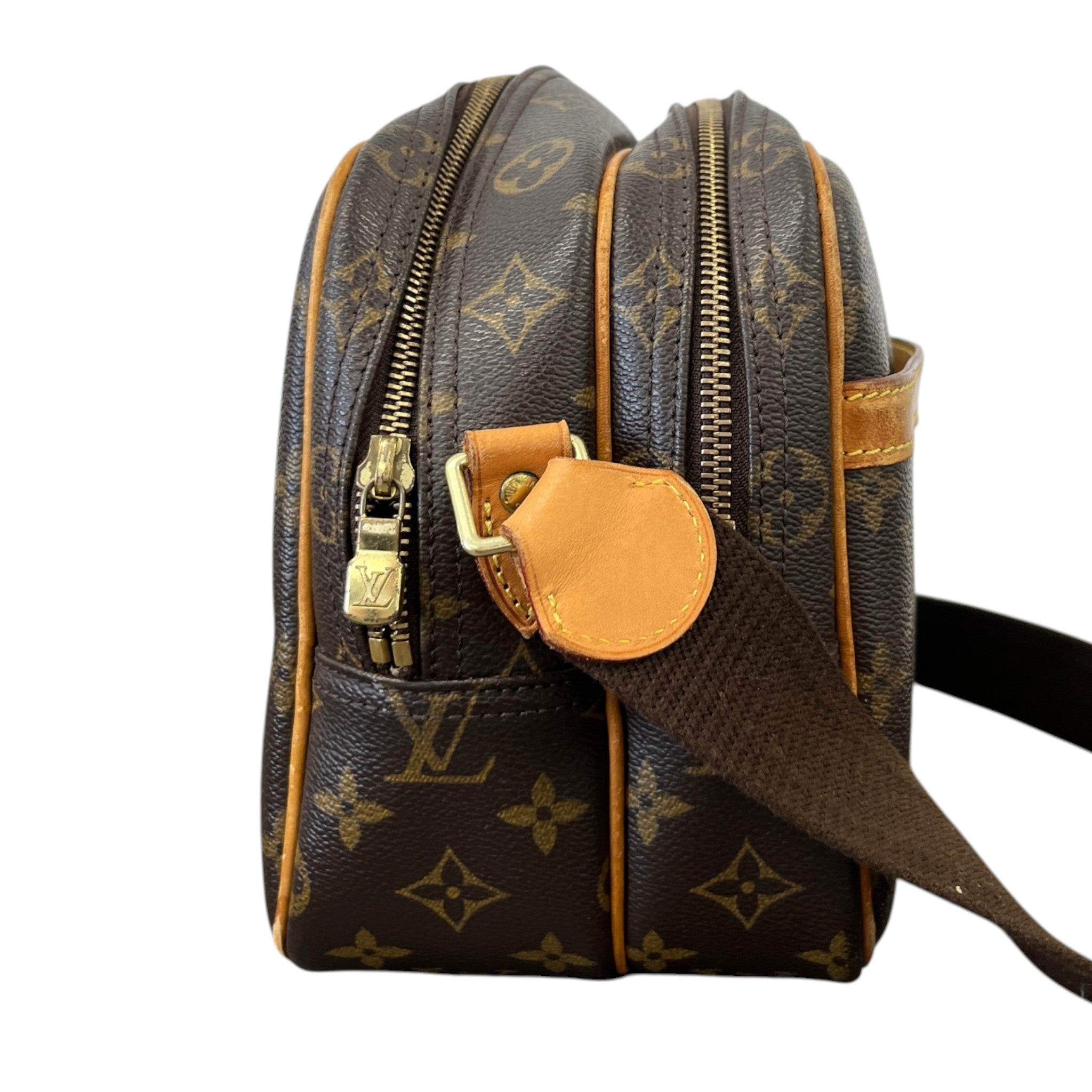 Women's Reporter Monogram Messenger Bag Brown