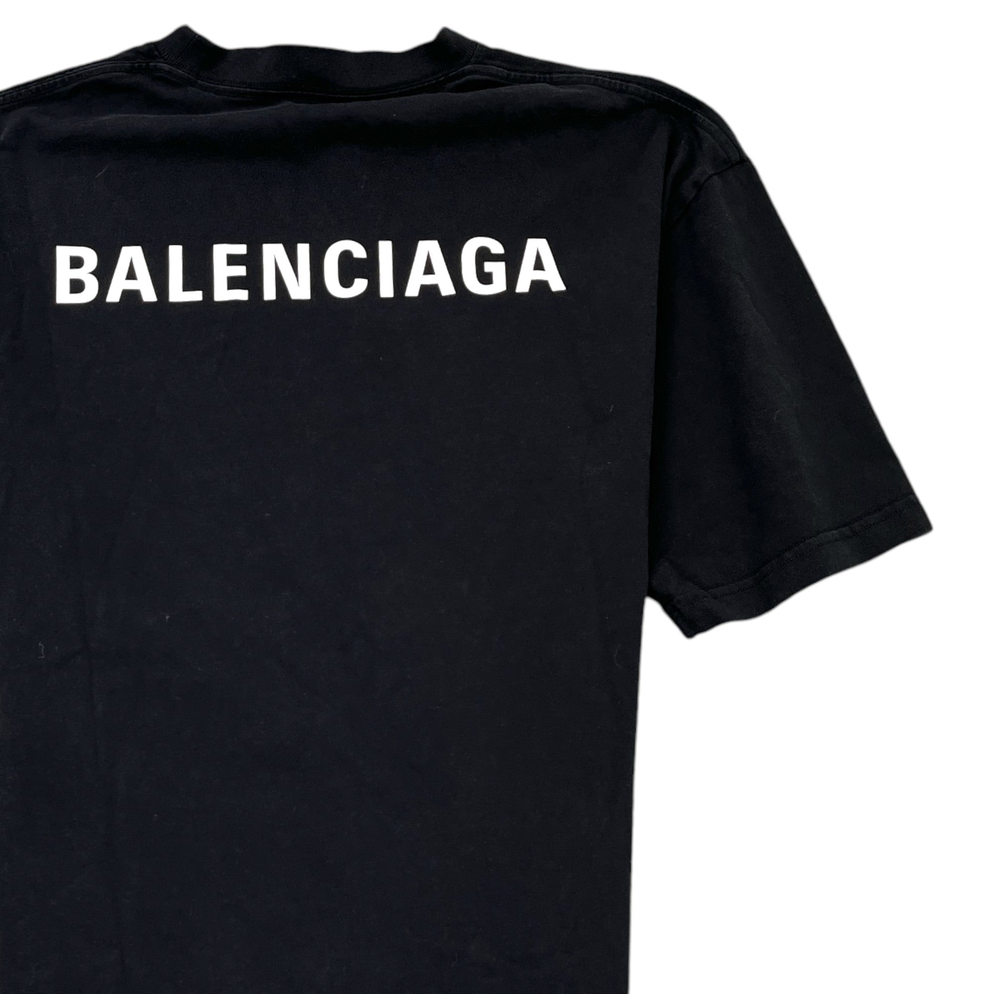 Men's Logo Print T-Shirt Black Size XS