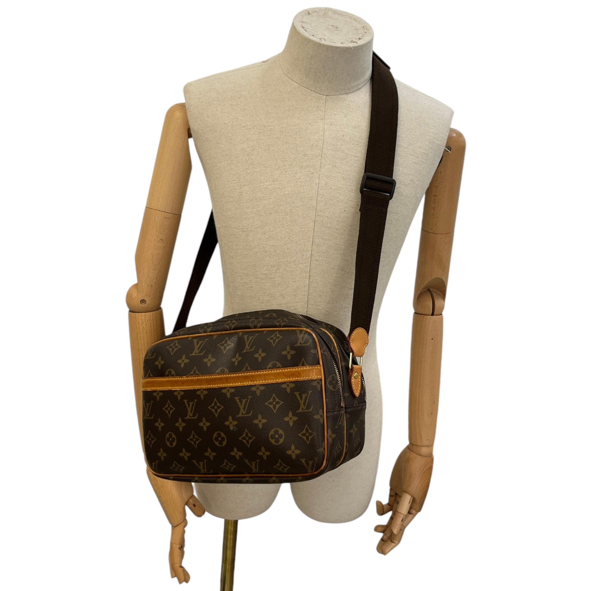 Women's Reporter Monogram Messenger Bag Brown
