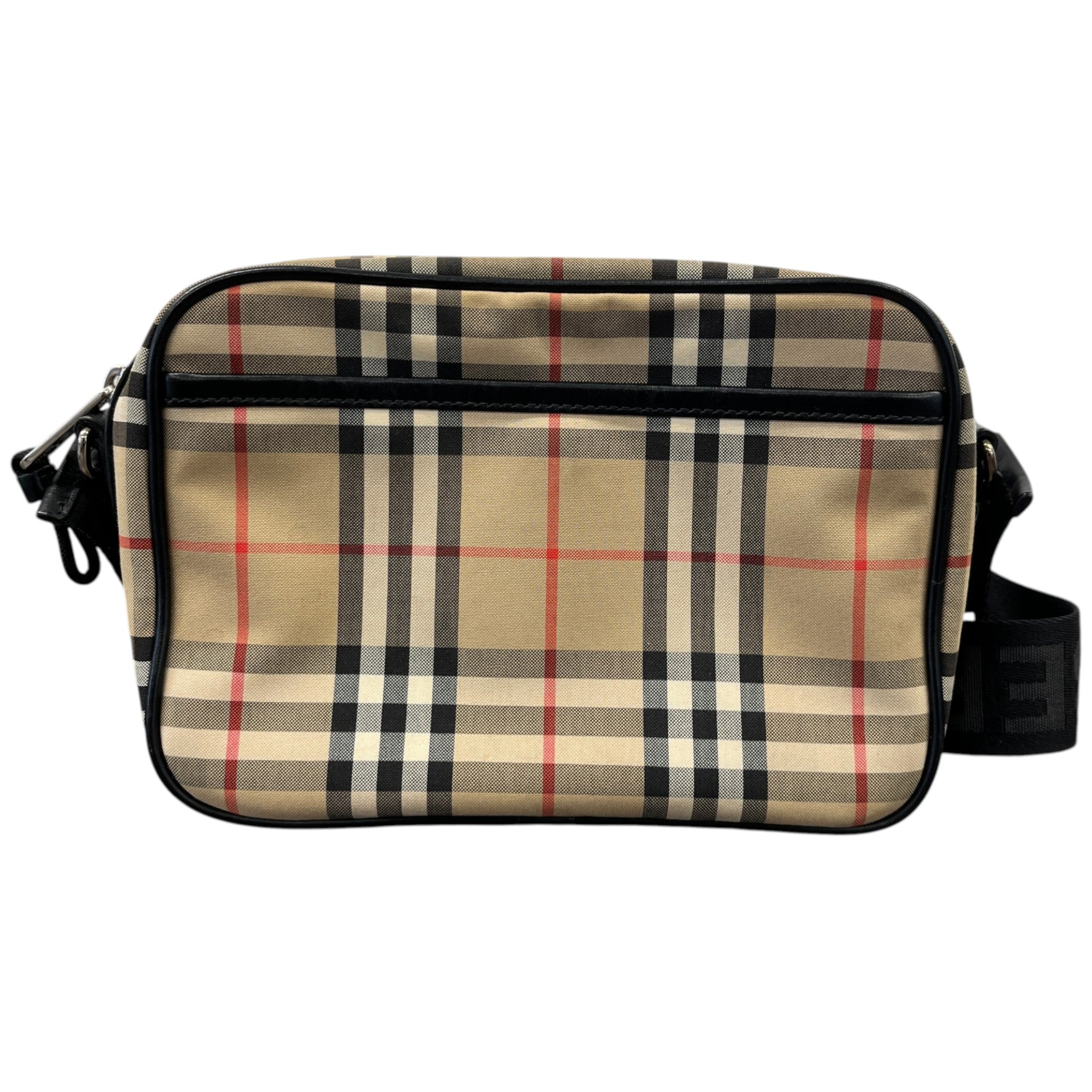 Men's Paddy Check Messenger Bag Beige