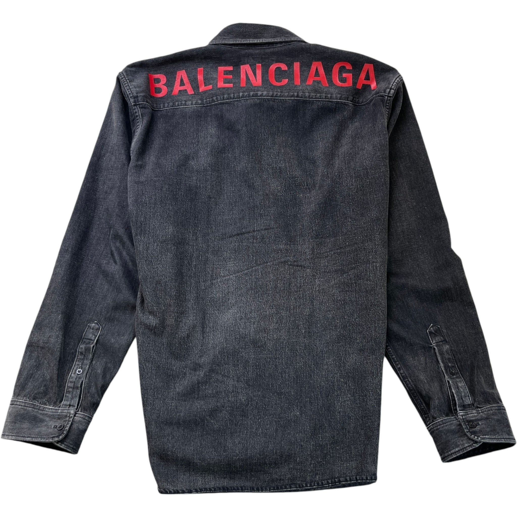 Men's Red Logo Print Jacket Black Size L