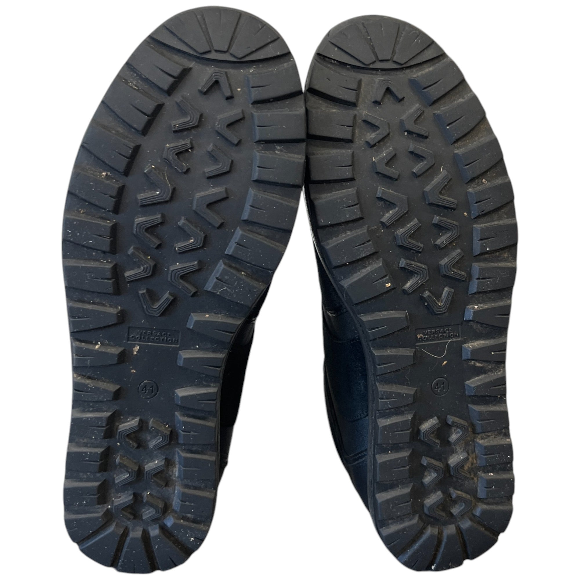 Men's Medusa Plaque Low Trainers Black Size EU 41 / UK 7