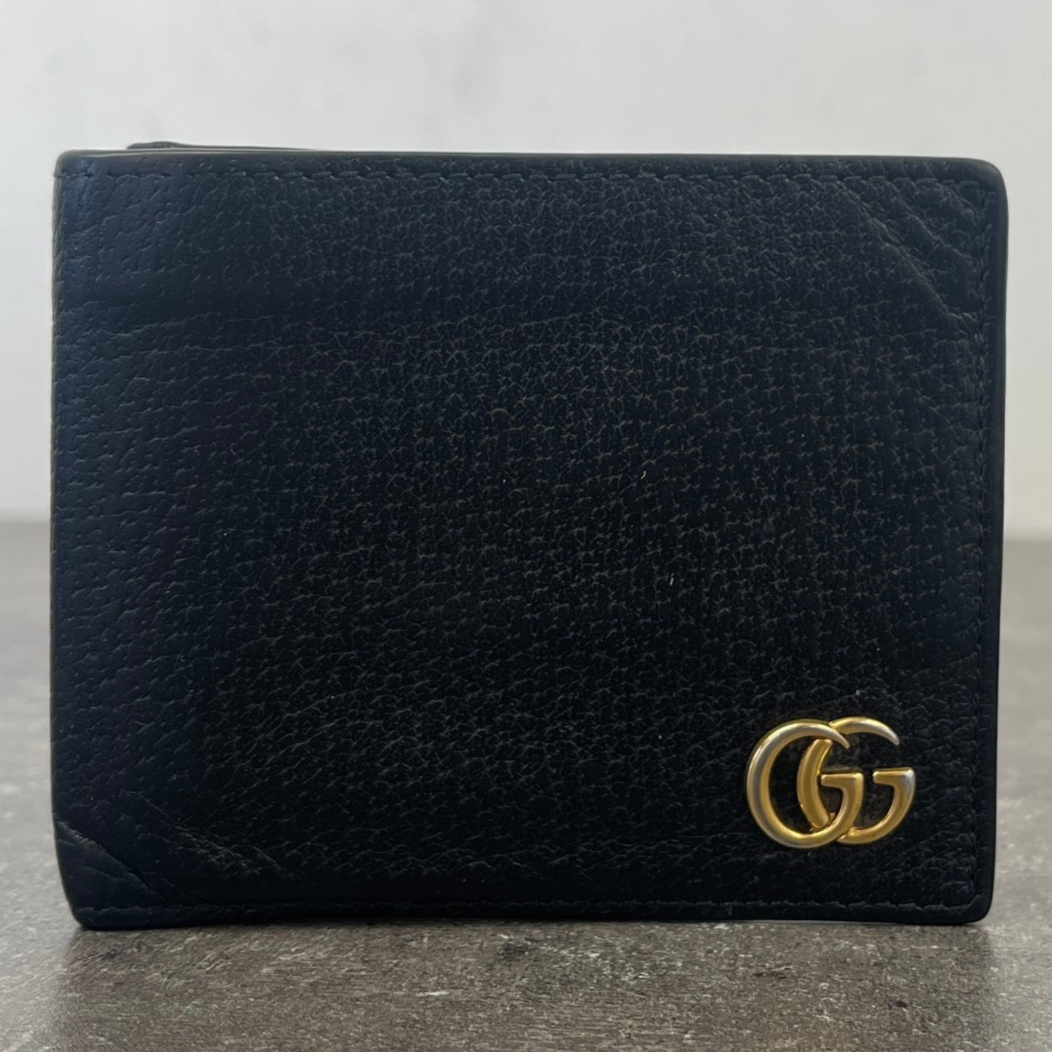 Men's Gg Marmont Bifold Wallet Black