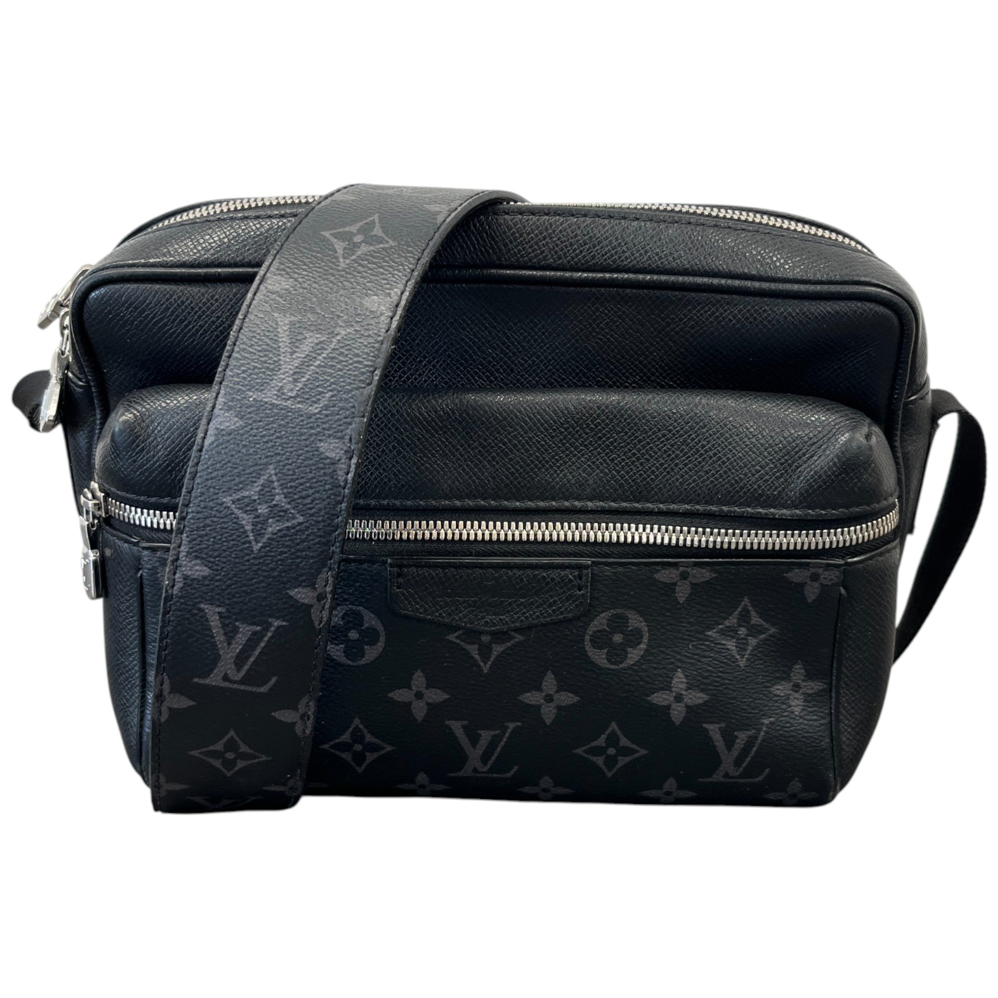 Men's Monogram Outdoor Messenger Bag Black