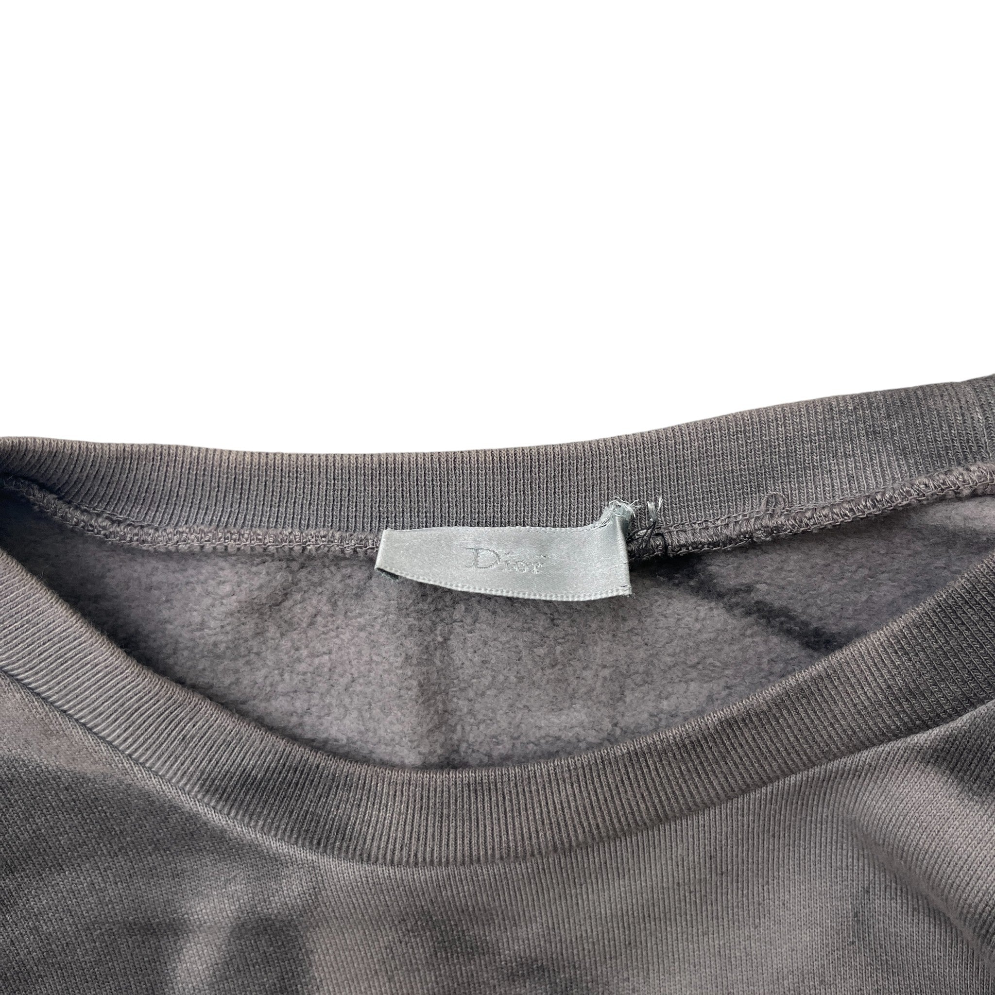 Men's Embroidered Signature Sweatshirt Grey Size M