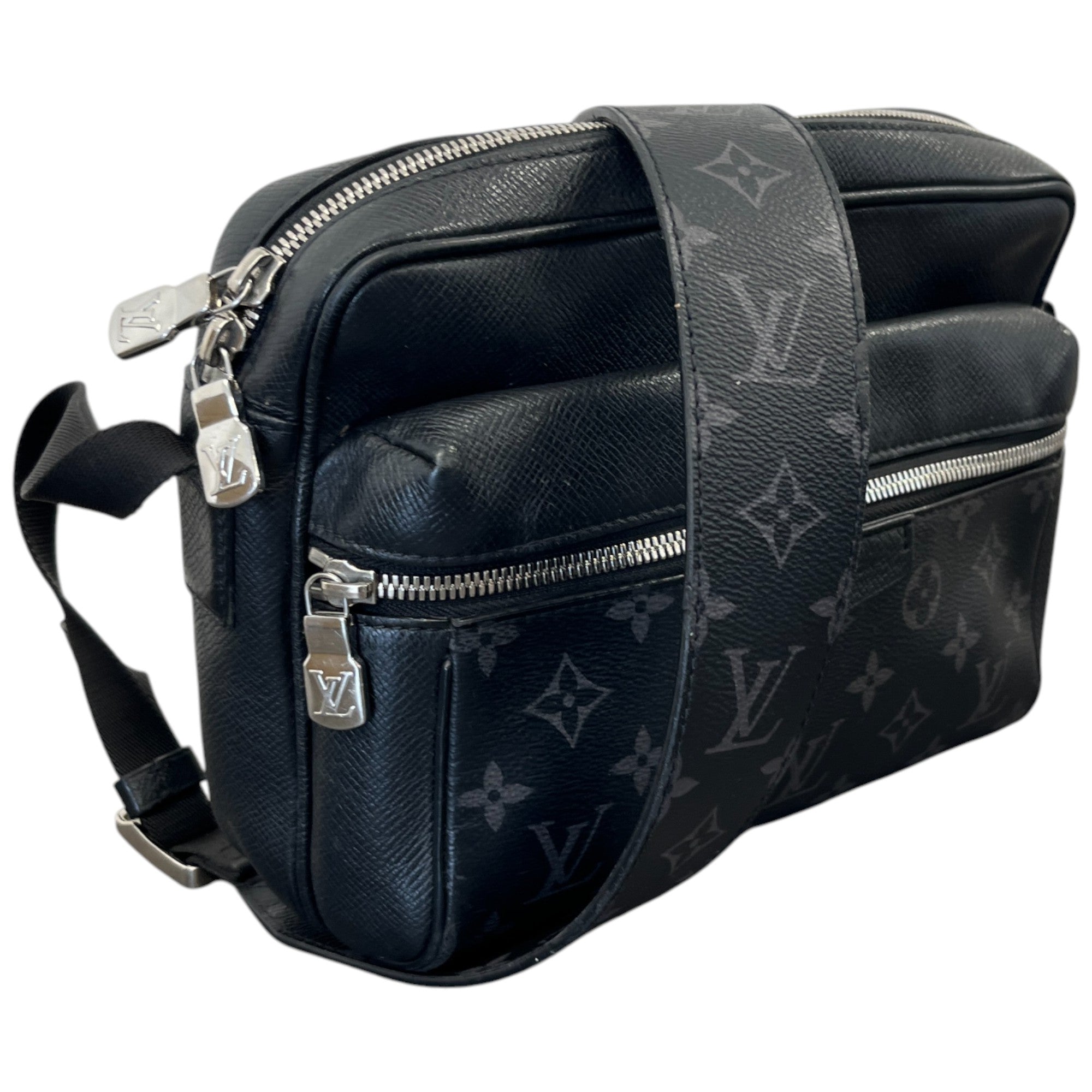 Men's Monogram Outdoor Messenger Bag Black