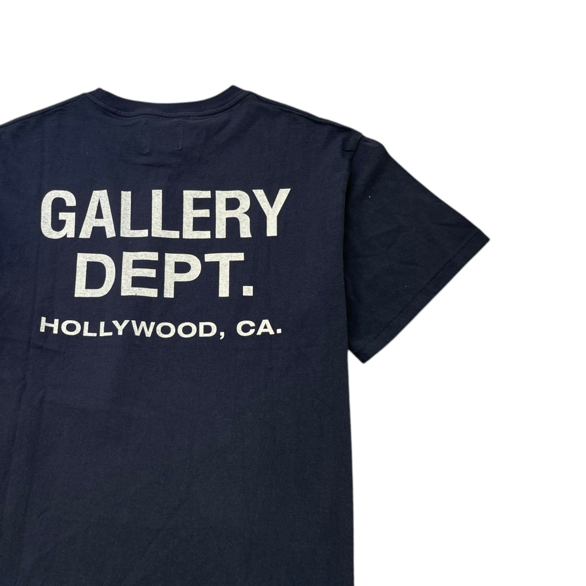 Men's Logo Print T-Shirt Navy Size M