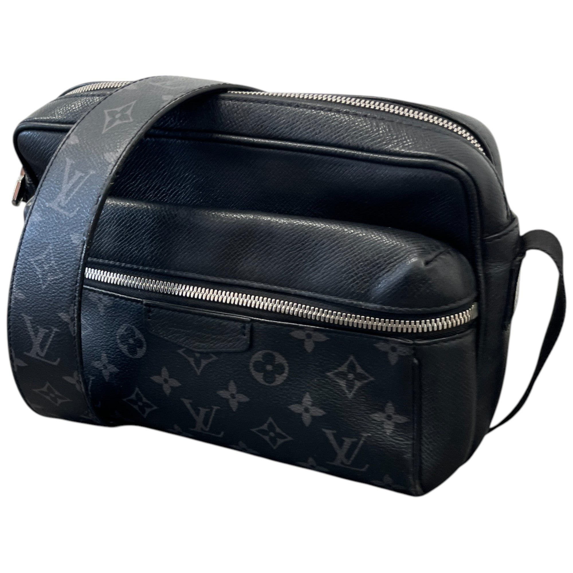 Men's Monogram Outdoor Messenger Bag Black