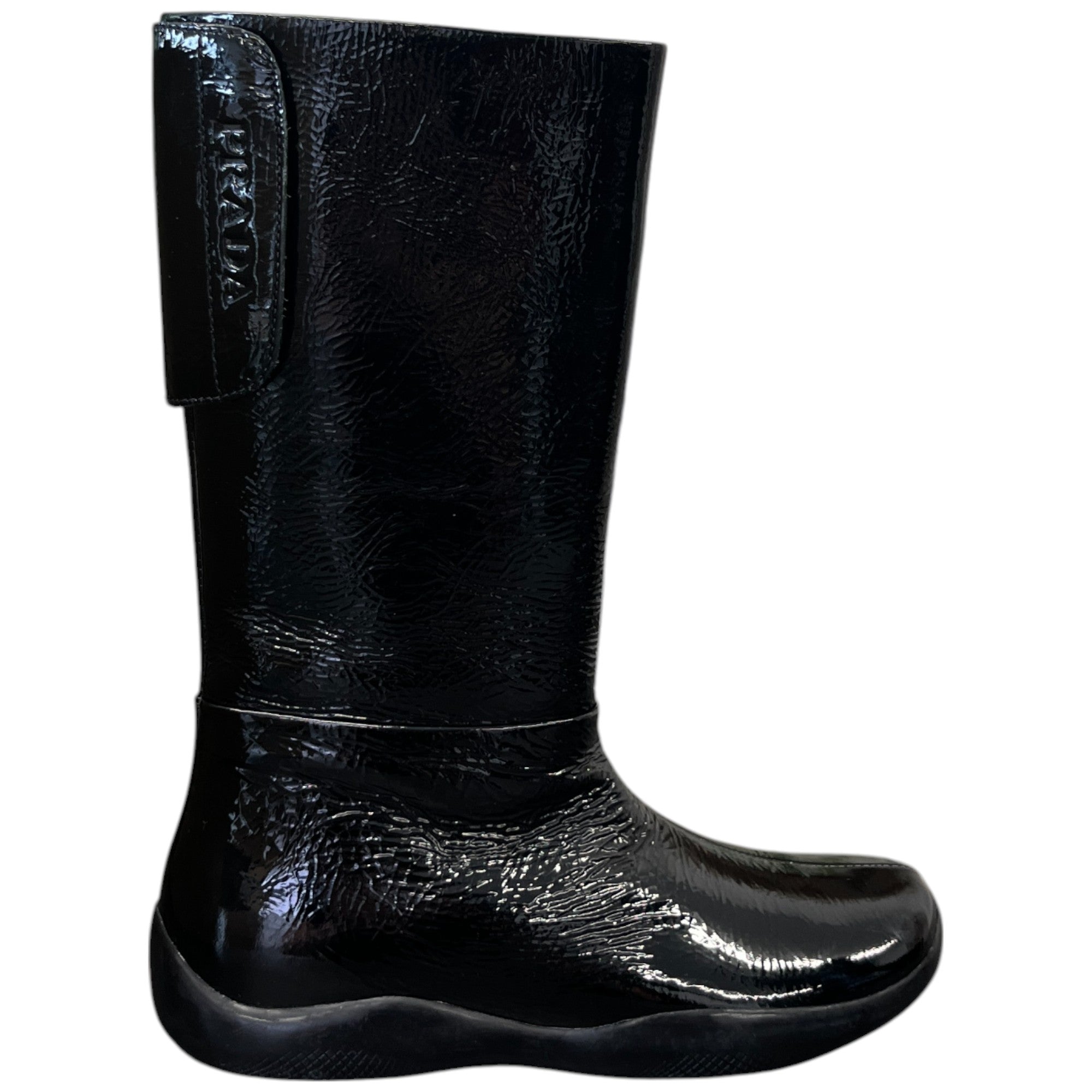 Women's Logo Zip Up Boots Black Size EU 35 / UK 2