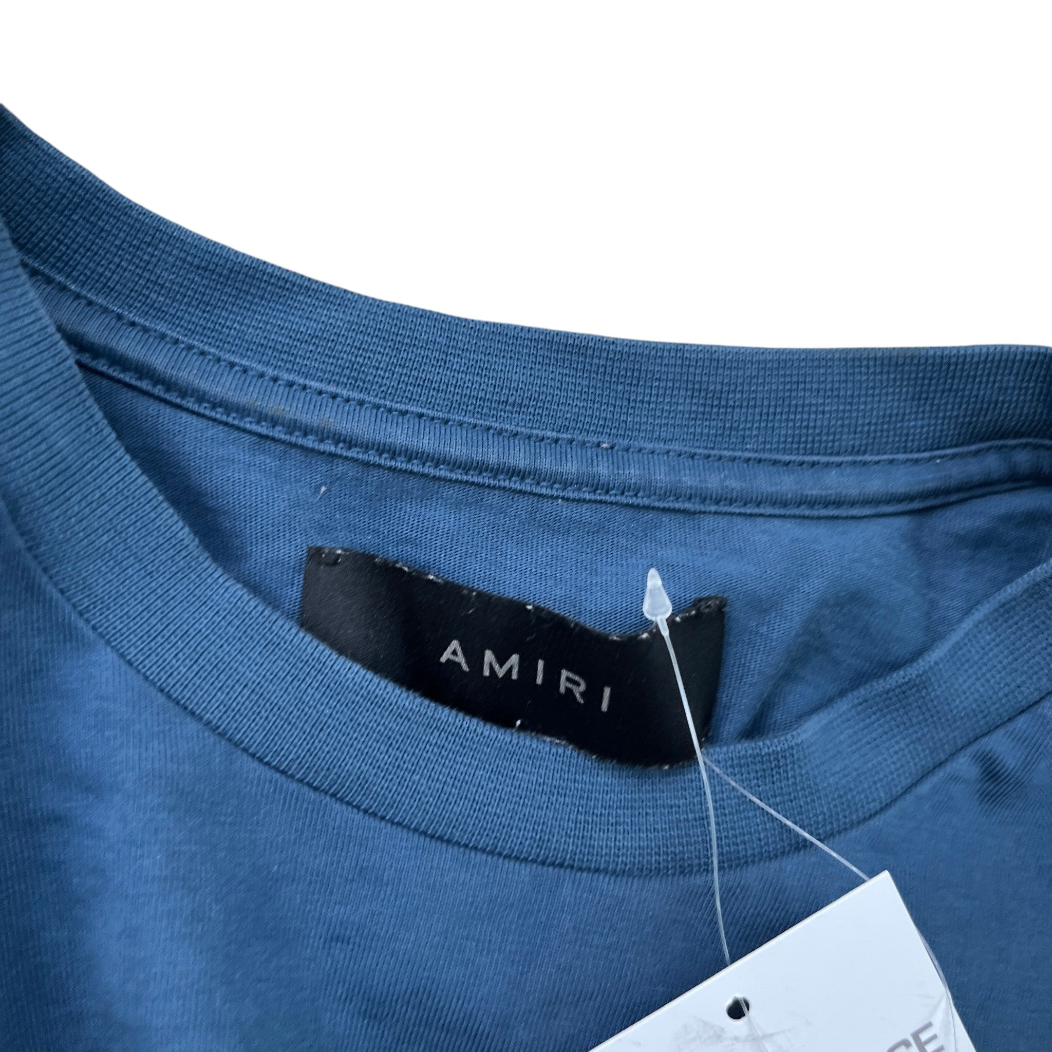 Men's Logo Print T-Shirt Blue Size M