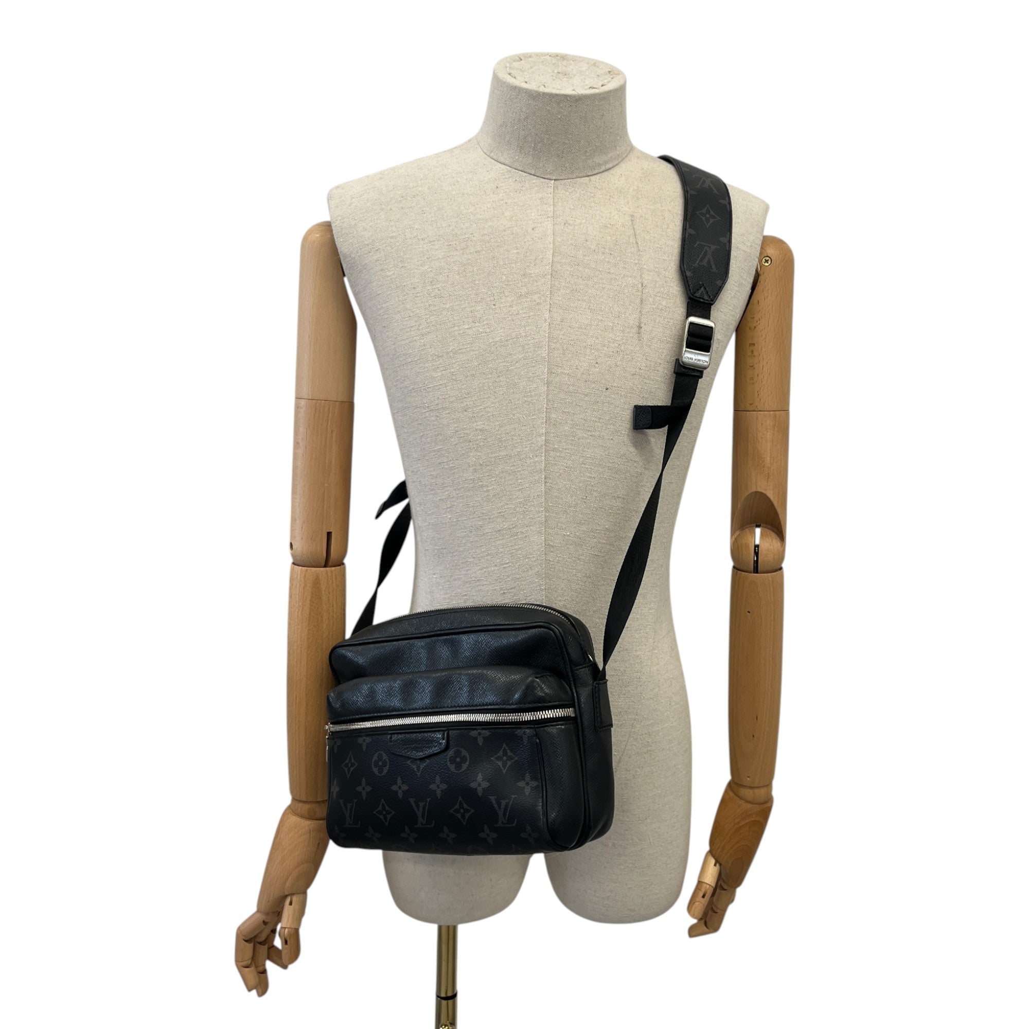 Men's Monogram Outdoor Messenger Bag Black