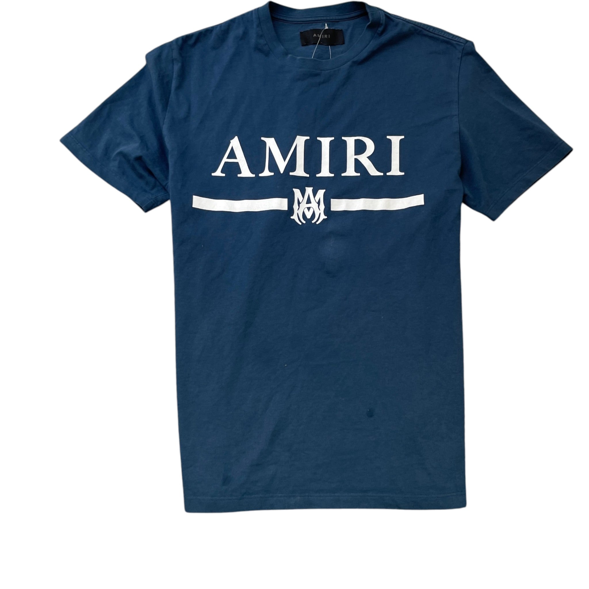 Men's Logo Print T-Shirt Blue Size M